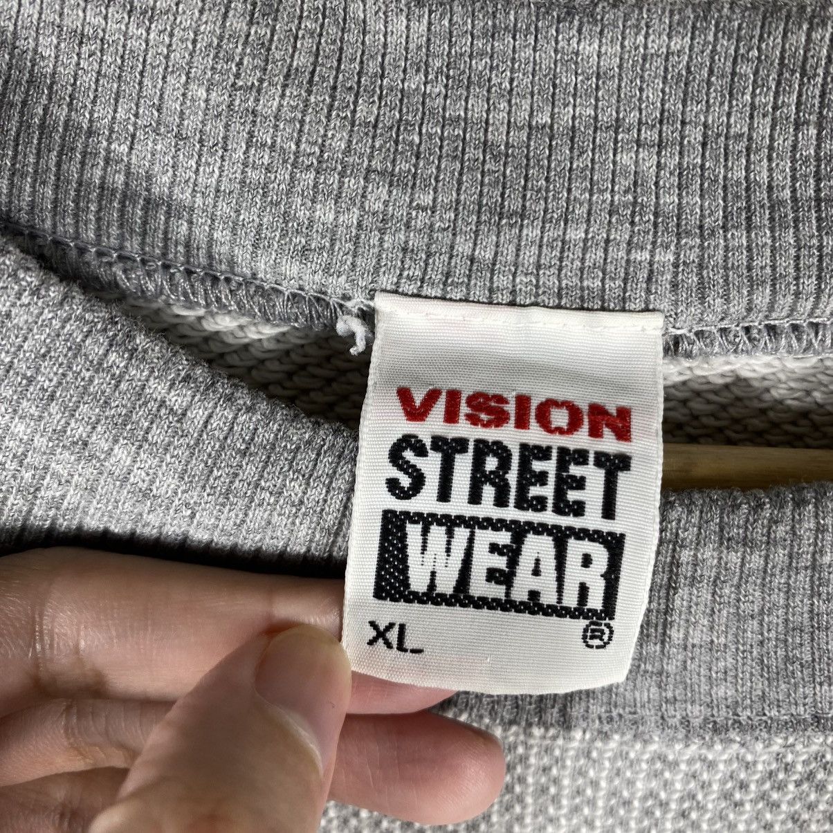 Vision Streetwear Vintage 90's VISION STREET WEAR Small Embroidery Sweatshirt Size US XL / EU 56 / 4 - 6 Thumbnail