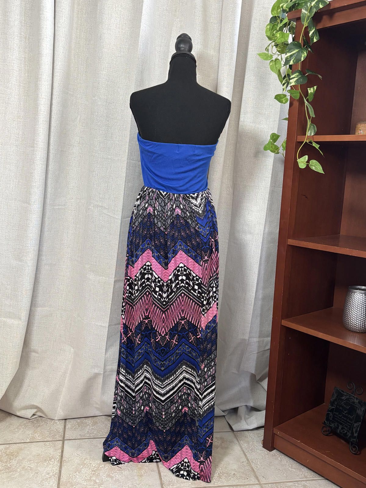 Other Boho Gypsy Strapless Maxi Dress with Geometric Pattern Size S / US 4 / IT 40 - 4 Thumbnail