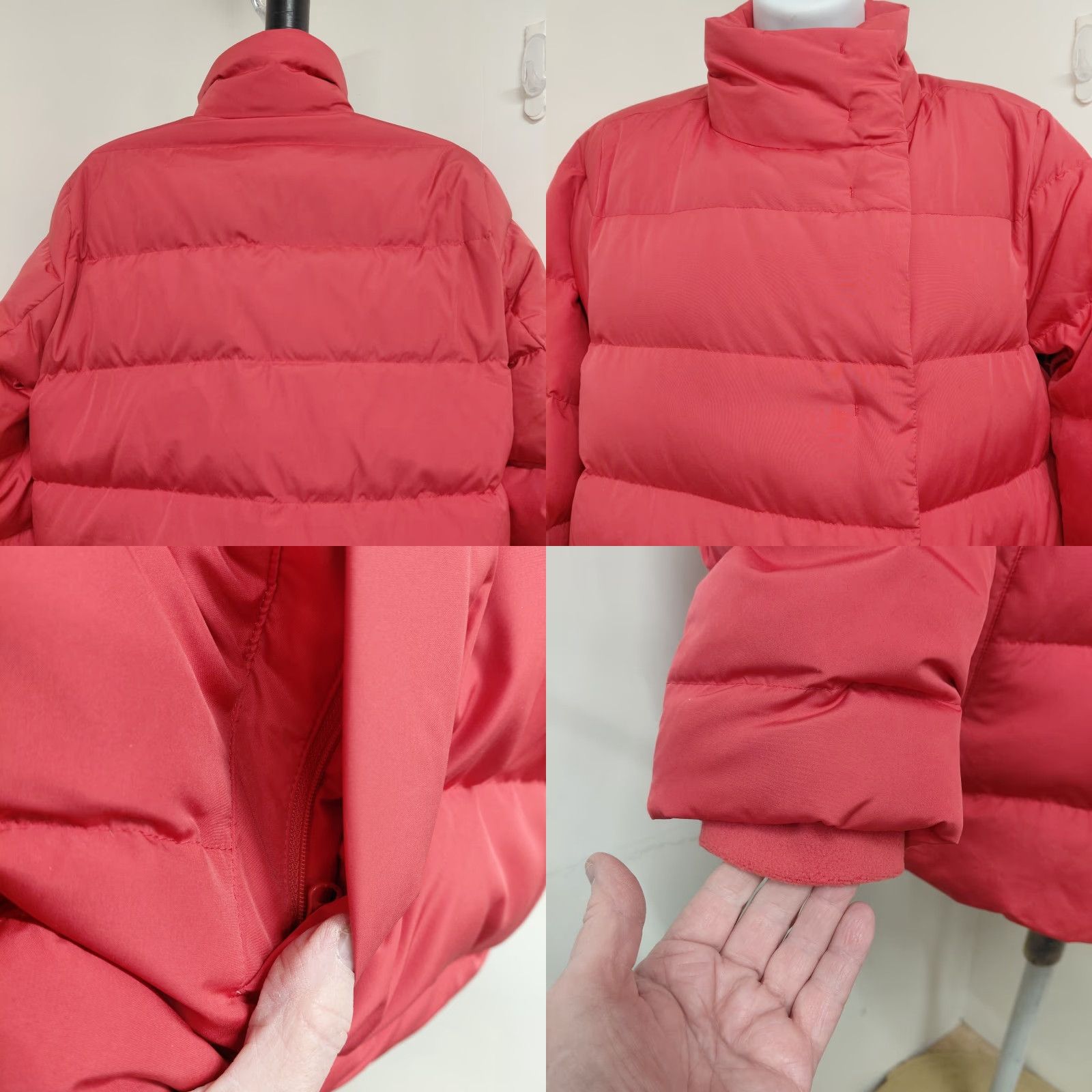 J. Jill J.Jill Down Coat Womens Size S Puffer Salmon Red Zip Pockets Quilted Short Coat Size S / US 4 / IT 40 - 8 Thumbnail