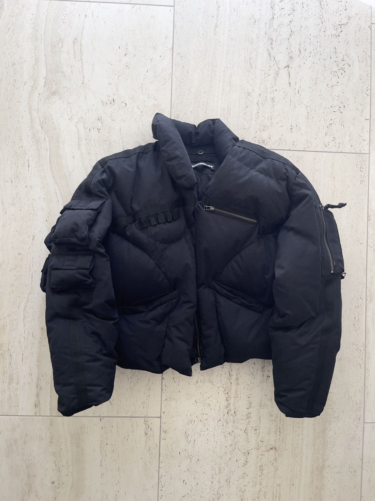 image of Kody Phillips Cargo Puffer in Black, Men's (Size 2XL)