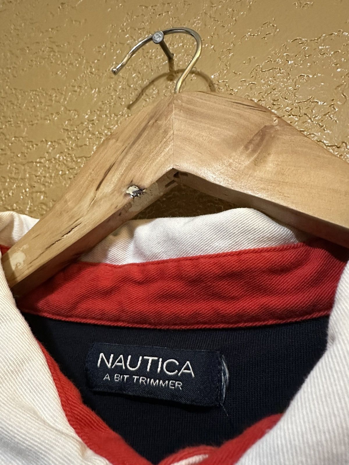 Nautica 📚 rare Nautica USA Sailing Striped Rugby Shirt Size US L / EU 52-54 / 3 - 8 Thumbnail