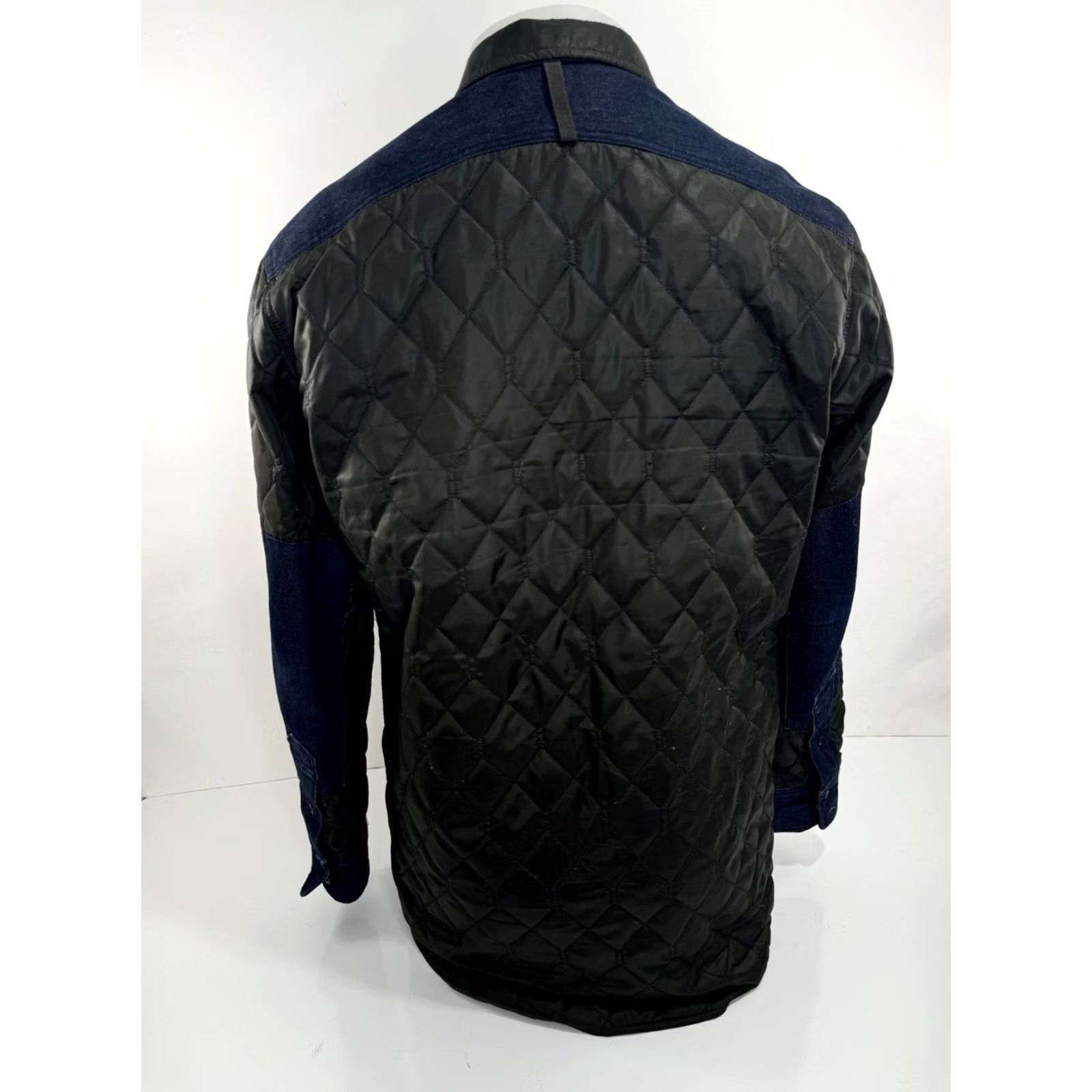 G-Star G-STAR RAW Jacket Quilted Denim TRIM L Dark Olive / Blue Mens Size US L / EU 52-54 / 3 - 3 Thumbnail