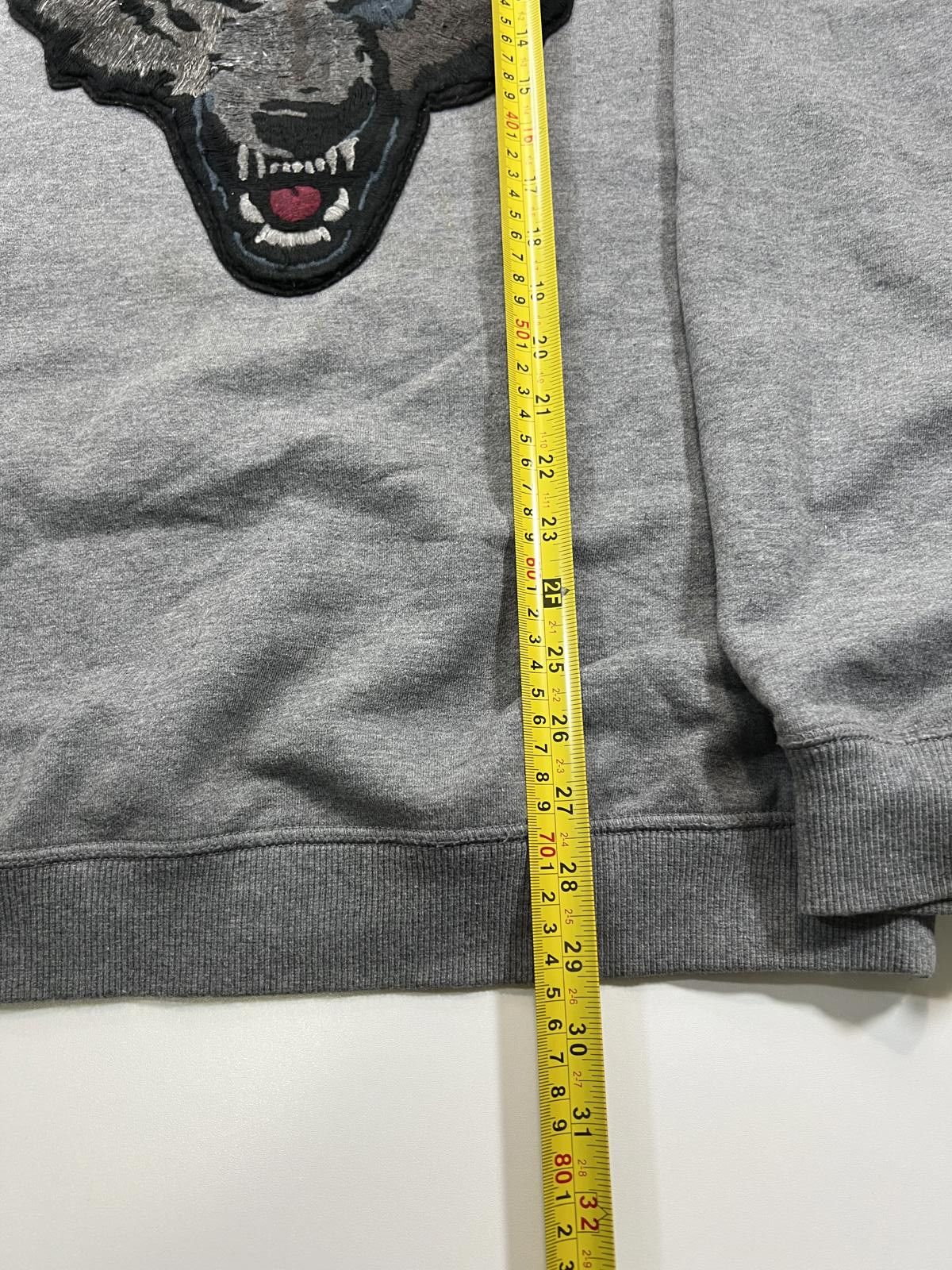 Diesel Diesel Men's Grey Sweatshirt with Wolf Patch Size US XL / EU 56 / 4 - 5 Thumbnail
