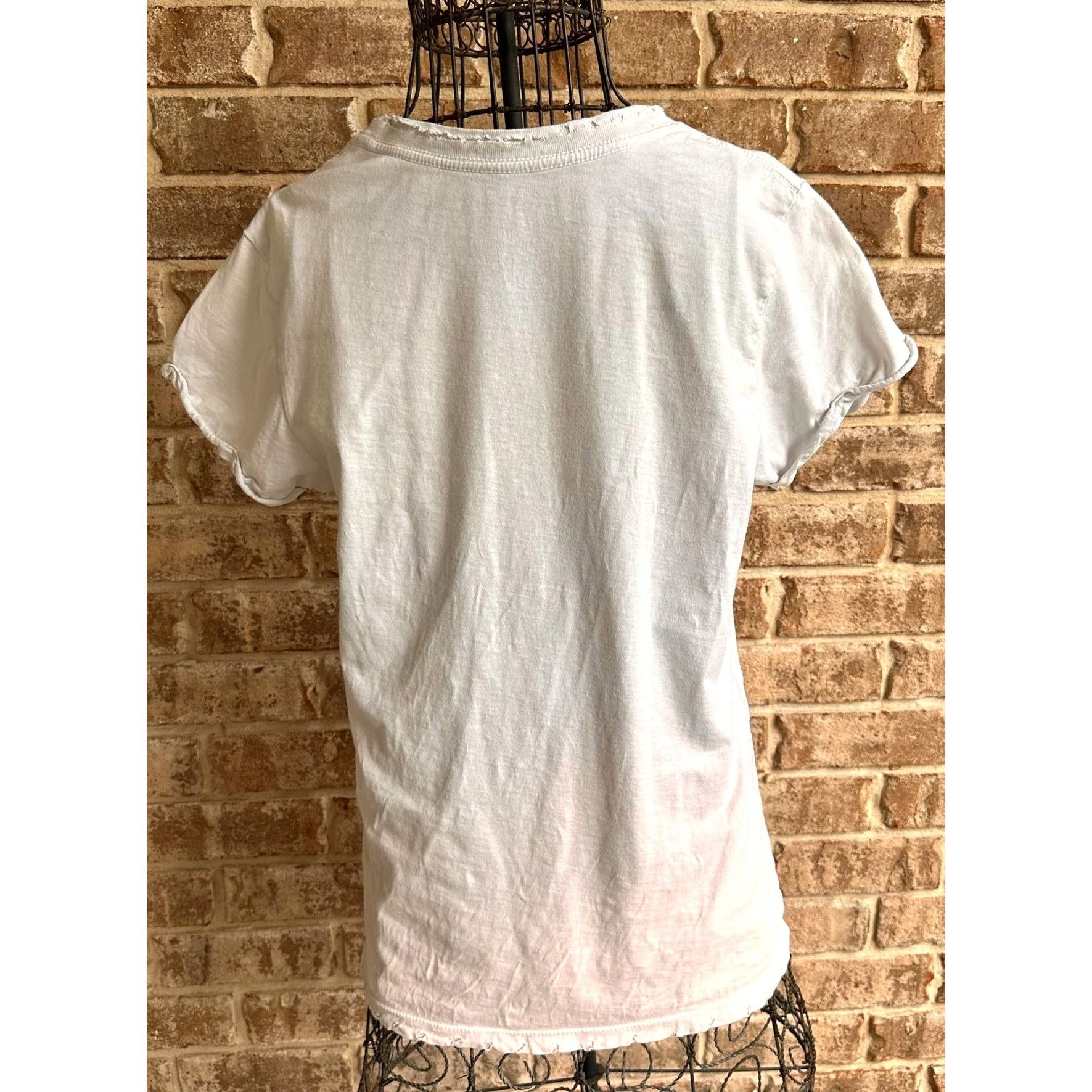Vintage Janis Joplin T Shirt Small White Recycled Karma Pearl Bobby Size S / US 4 / IT 40 - 6 Thumbnail