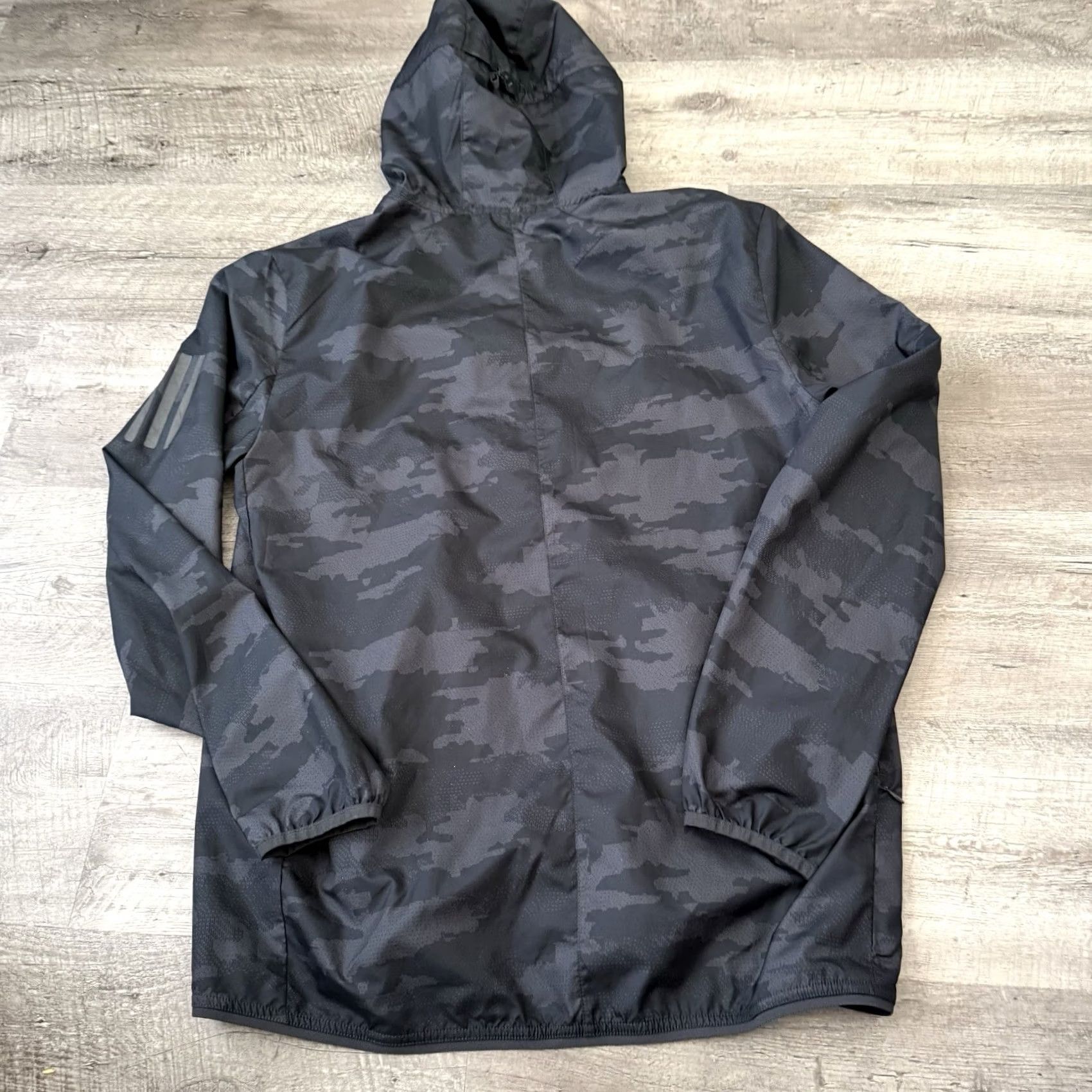 Adidas Adidas Super Lightweight Jacket Mens Medium Hooded Zip Camouflage Black Carbon CY5738 Size US M / EU 48-50 / 2 - 5 Thumbnail