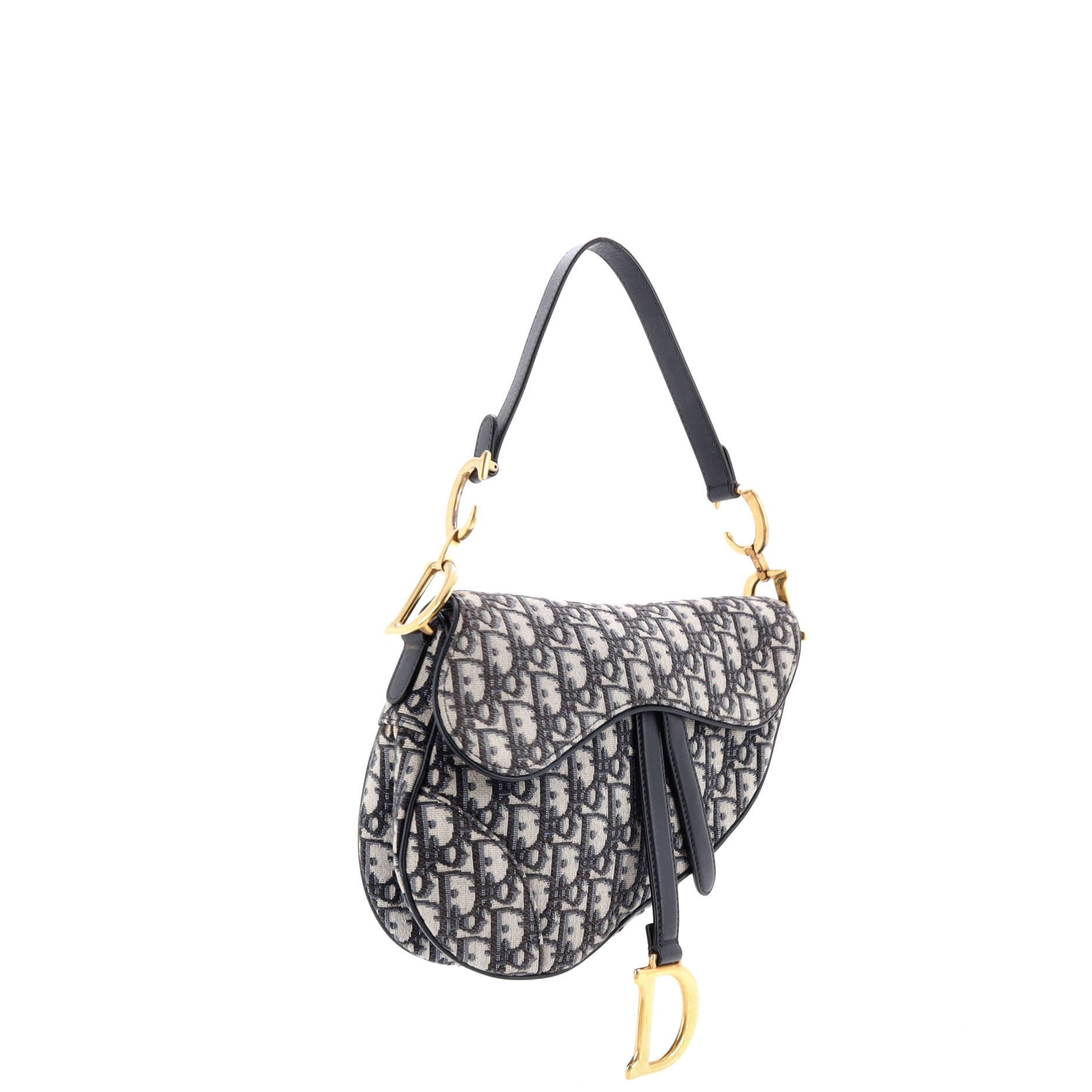 Dior Saddle Handbag with Strap Oblique Canvas Medium Size ONE SIZE - 1 Thumbnail