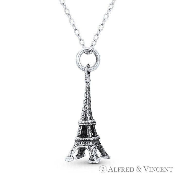 Other Eiffel Tower Landmark 3D Charm Oxidized Pendant Size ONE SIZE - 1 Preview