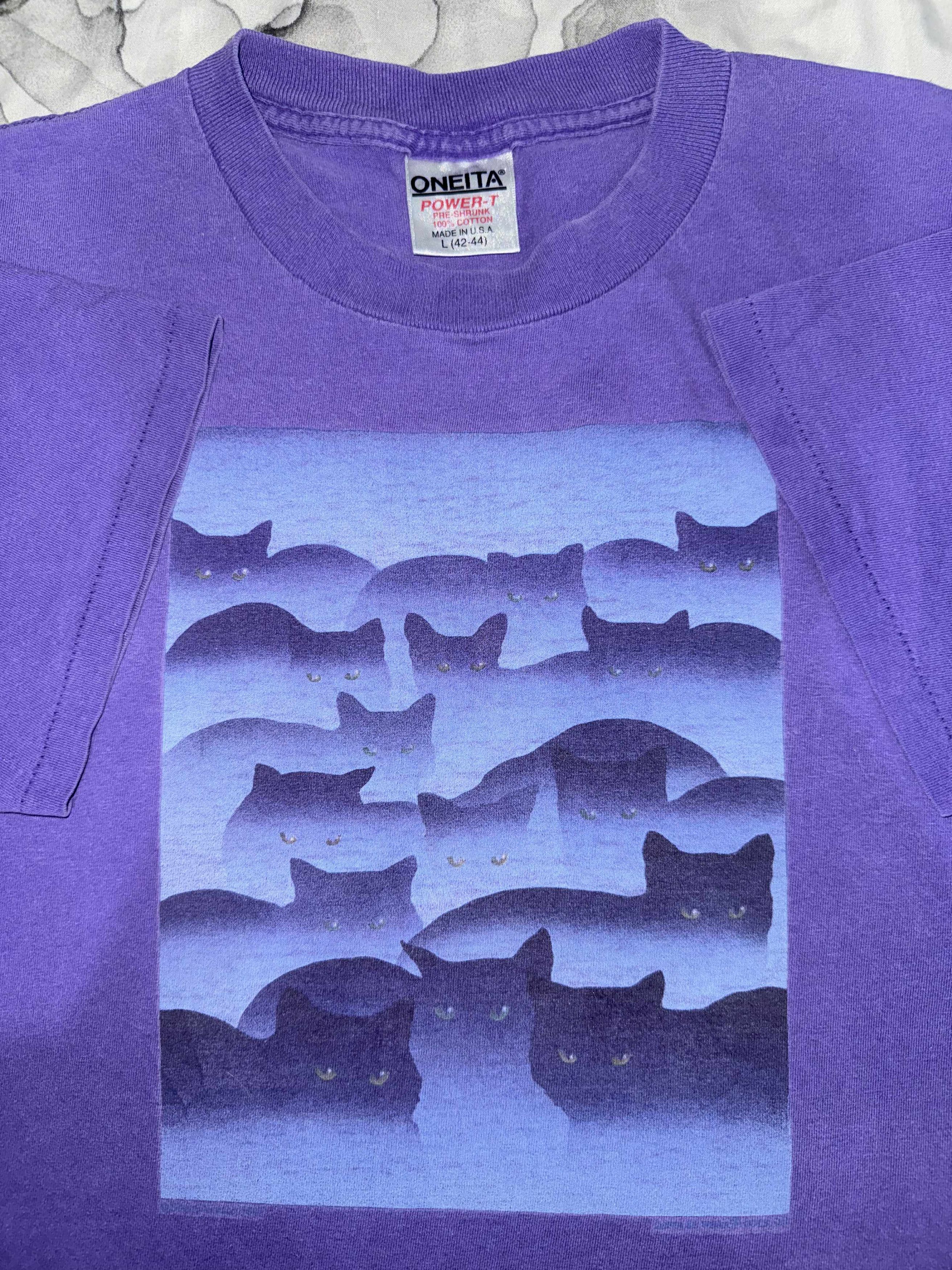 Vintage Vintage Sherry Vintson Smokey Mountains Cat Shirt Size US L / EU 52-54 / 3 - 1 Thumbnail
