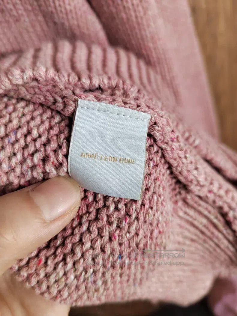 Aime Leon Dore Aime Leon Dore Pink Henley Neck Sweater Size US M / EU 48-50 / 2 - 5 Thumbnail
