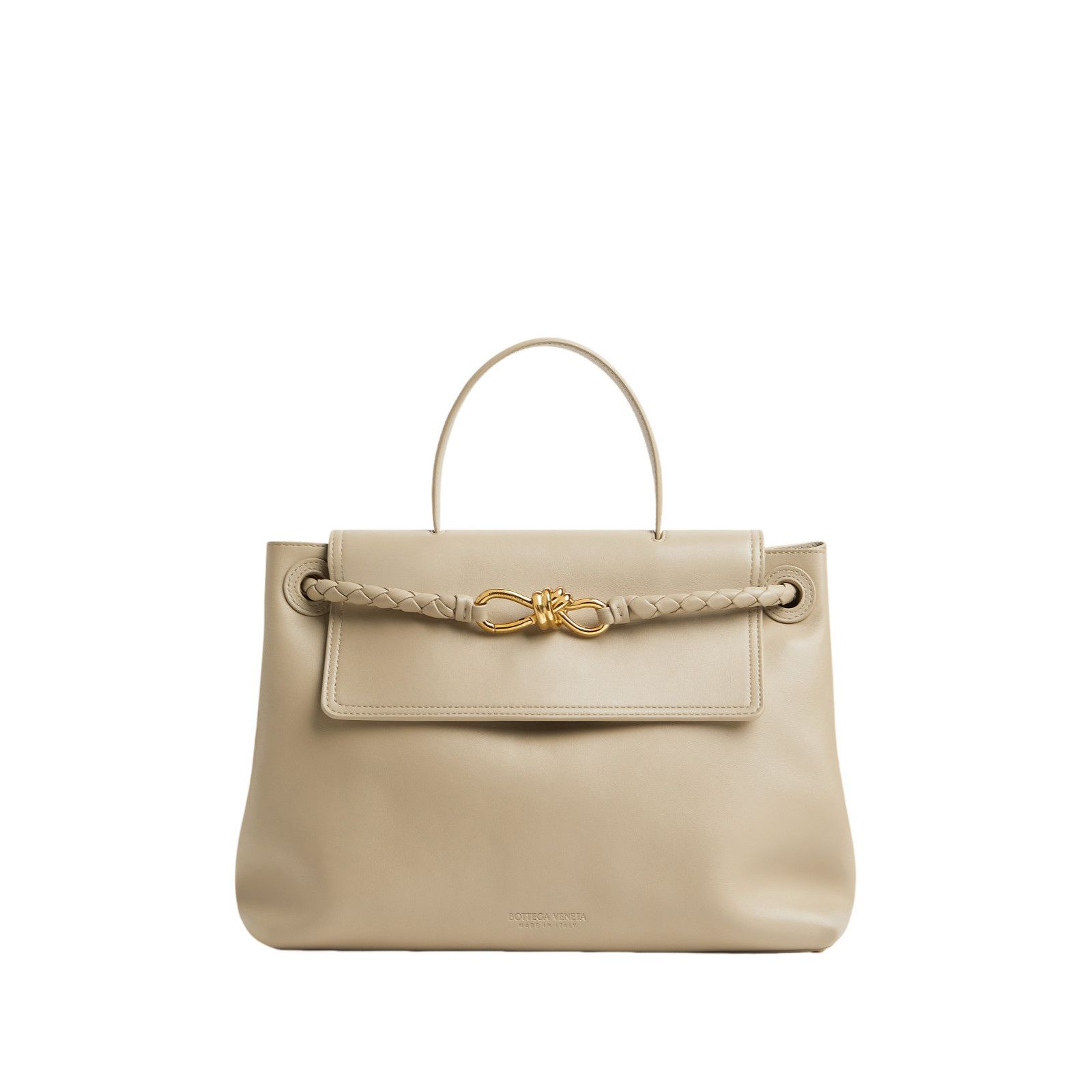 Bottega Veneta BOTTEGA VENETA Ciao Ciao Medium $5900 Ecru Leather Top Handl Size ONE SIZE - 1 Thumbnail