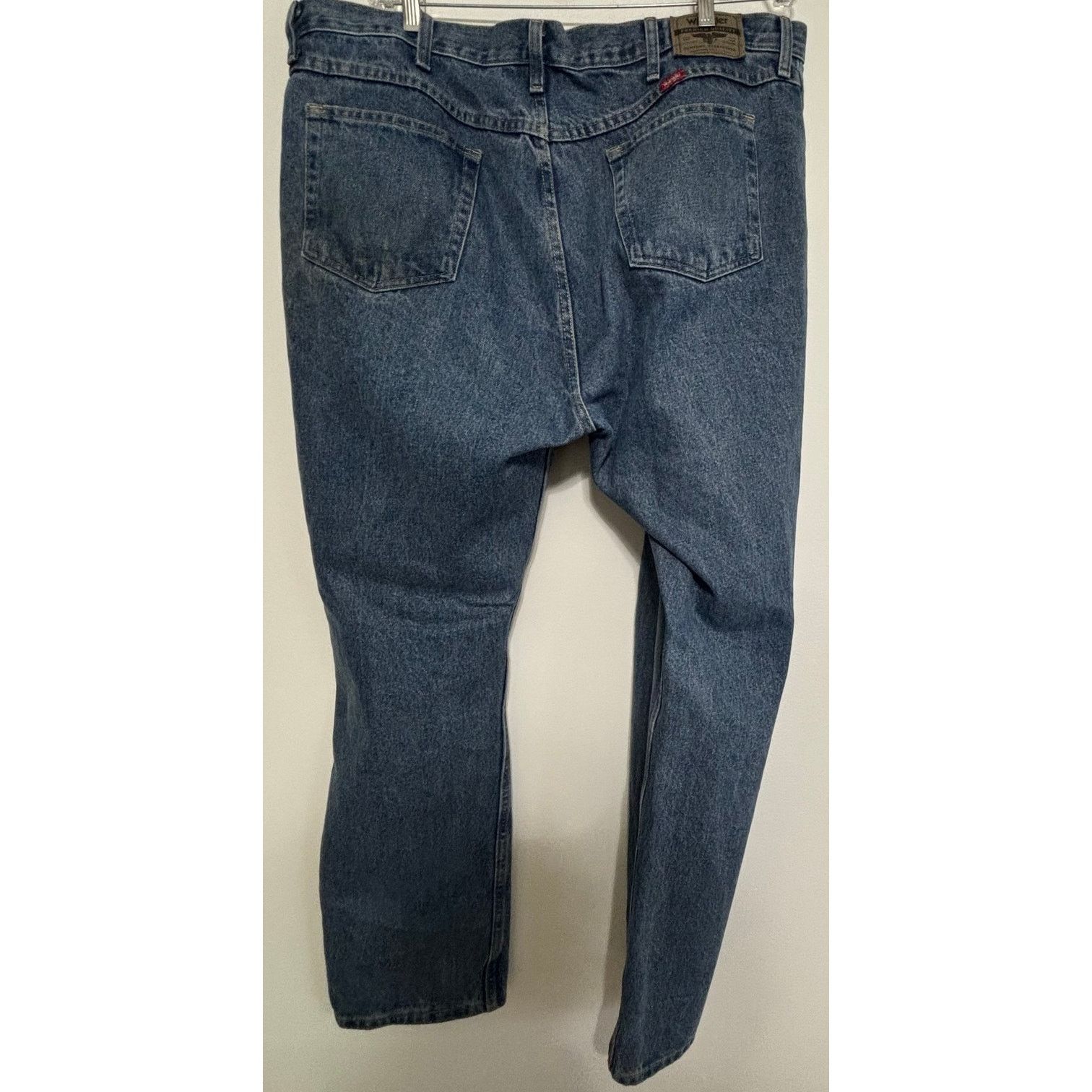 Wrangler Wrangler Blue Denim Jeans 42x32 100% Cotton 5 Pocket Size US 42 / EU 58 - 2 Thumbnail