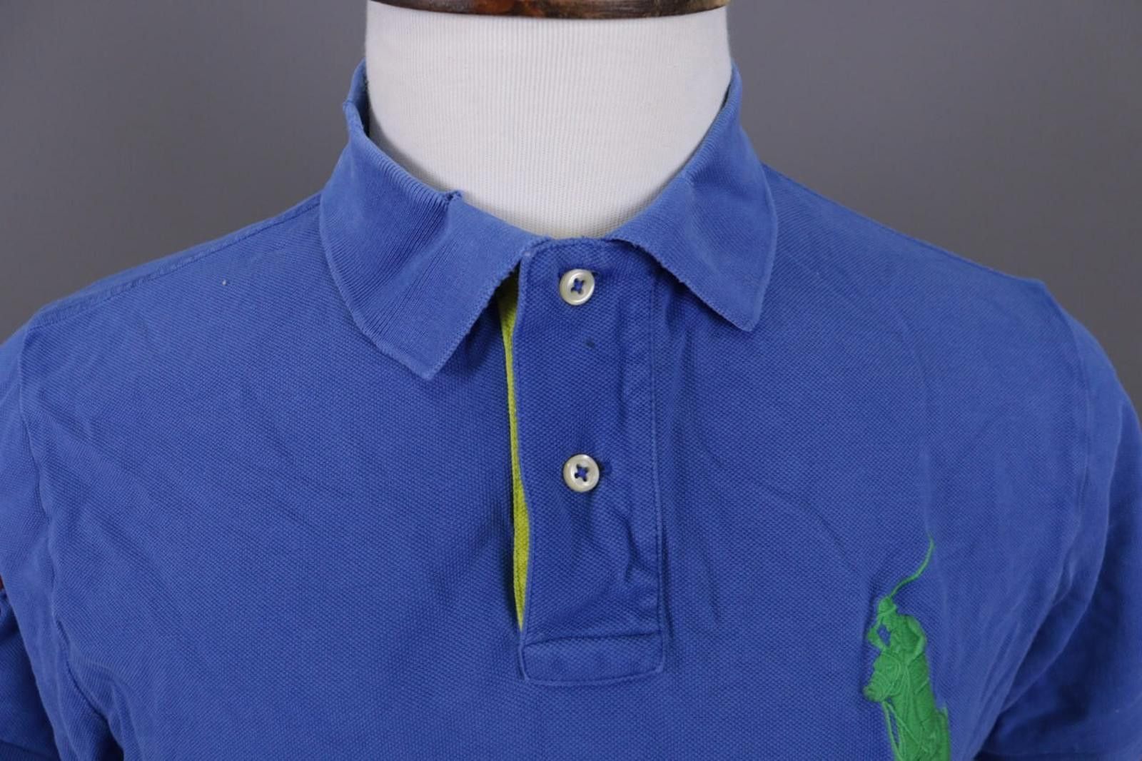 Polo Ralph Lauren Polo Ralph Lauren Blue Rugbly #3 Big Pony Polo Shirt Size L Size US L / EU 52-54 / 3 - 4 Thumbnail