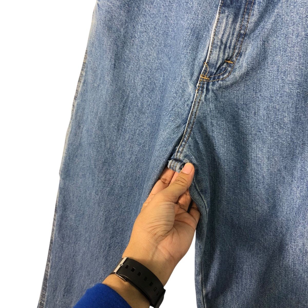 Japanese Brand × Vintage 📌Vintage Wrangler Denim Jeans Worker Wear Issey Miyake Size US 32 / EU 48 - 19 Thumbnail