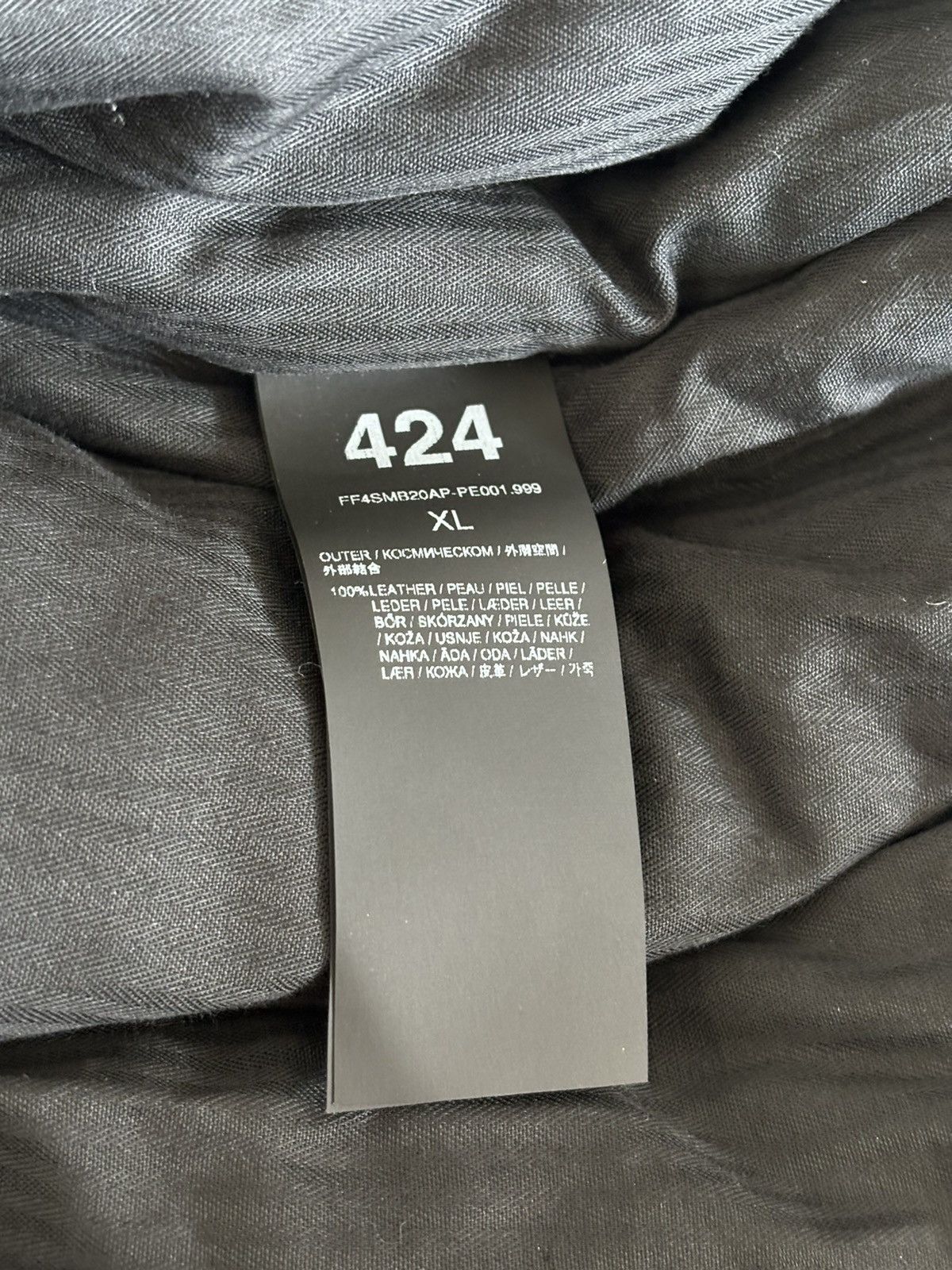 424 424 leather bomber Size US XL / EU 56 / 4 - 4 Thumbnail