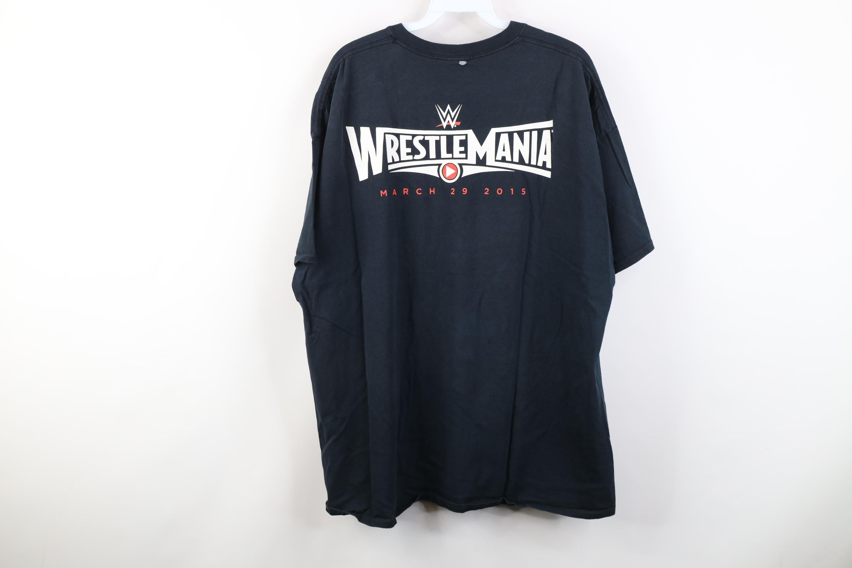 Vintage Vintage Y2K 2015 WWE Wrestlemania Wrestling T-Shirt Cotton Size US XXL / EU 58 / 5 - 15 Thumbnail