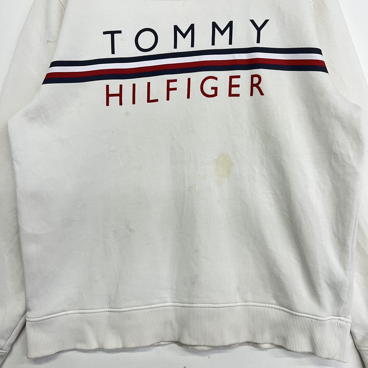 Tommy Hilfiger TOMMY HILFIGER SPELLOUT HOODIE SWEATSHIRT Size US XL / EU 56 / 4 - 4 Thumbnail