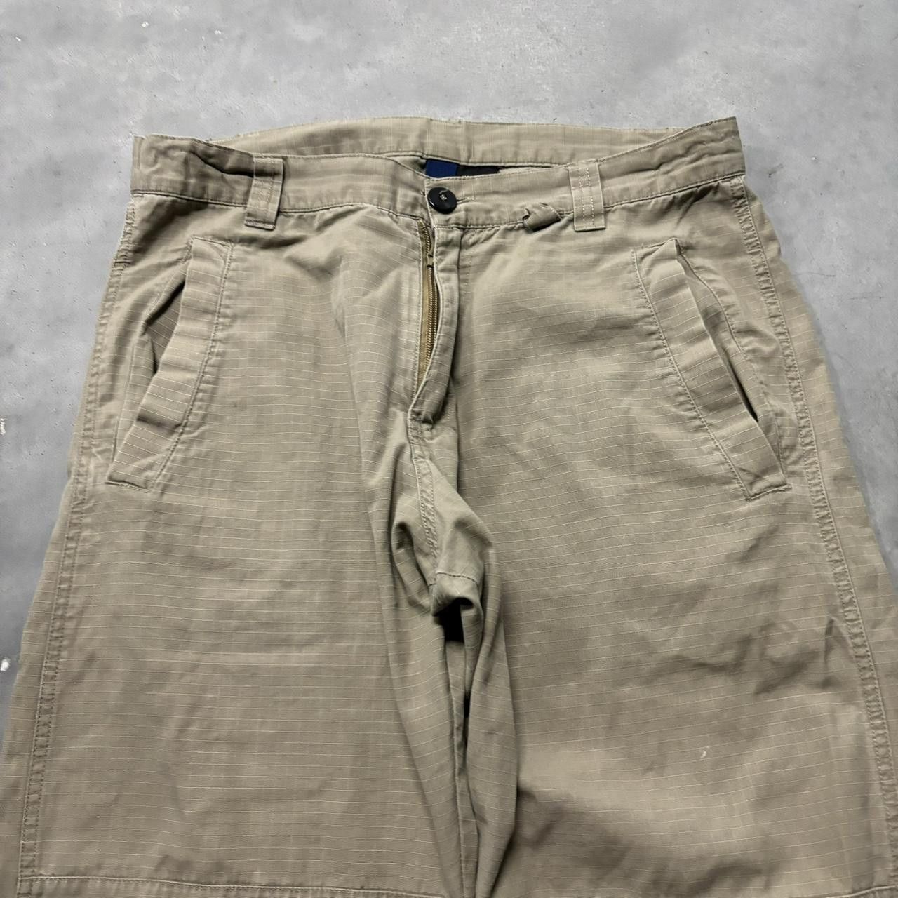 Japanese Brand × Vintage Crazy Vintage Y2K/2000s Baggy Tan Khaki Skater Style Pants! Size US 33 - 5 Thumbnail