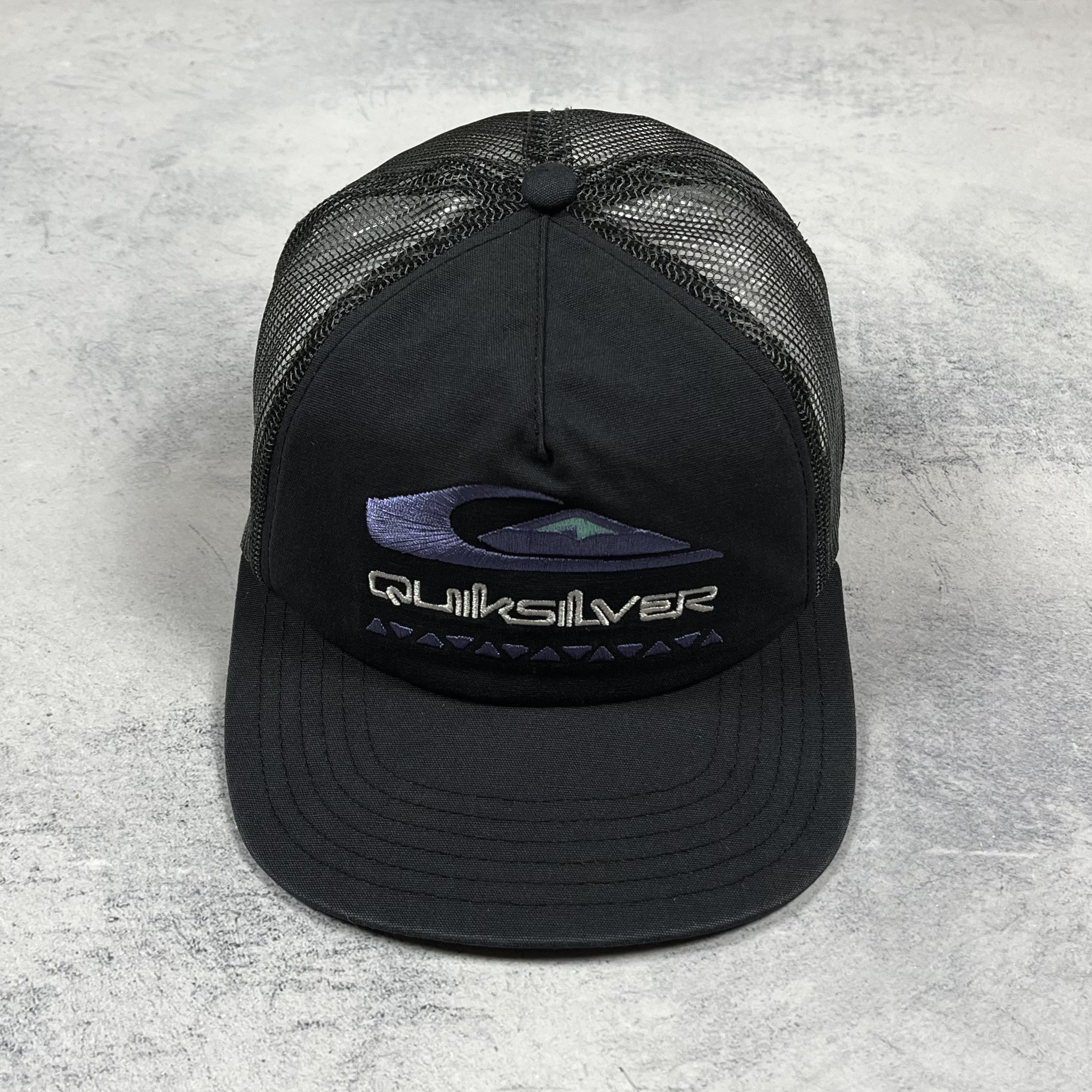 Quiksilver Quicksilver Y2K Surf Big Logo Retro Trucker Cap Size ONE SIZE - 2 Thumbnail