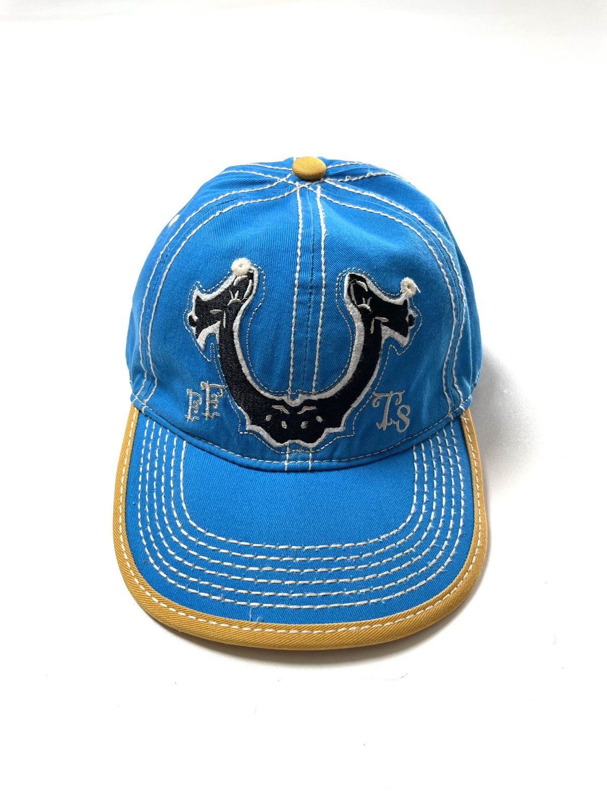 True Religion Vintage True Religion Embroidered Distressed Hat Size ONE SIZE - 2 Thumbnail