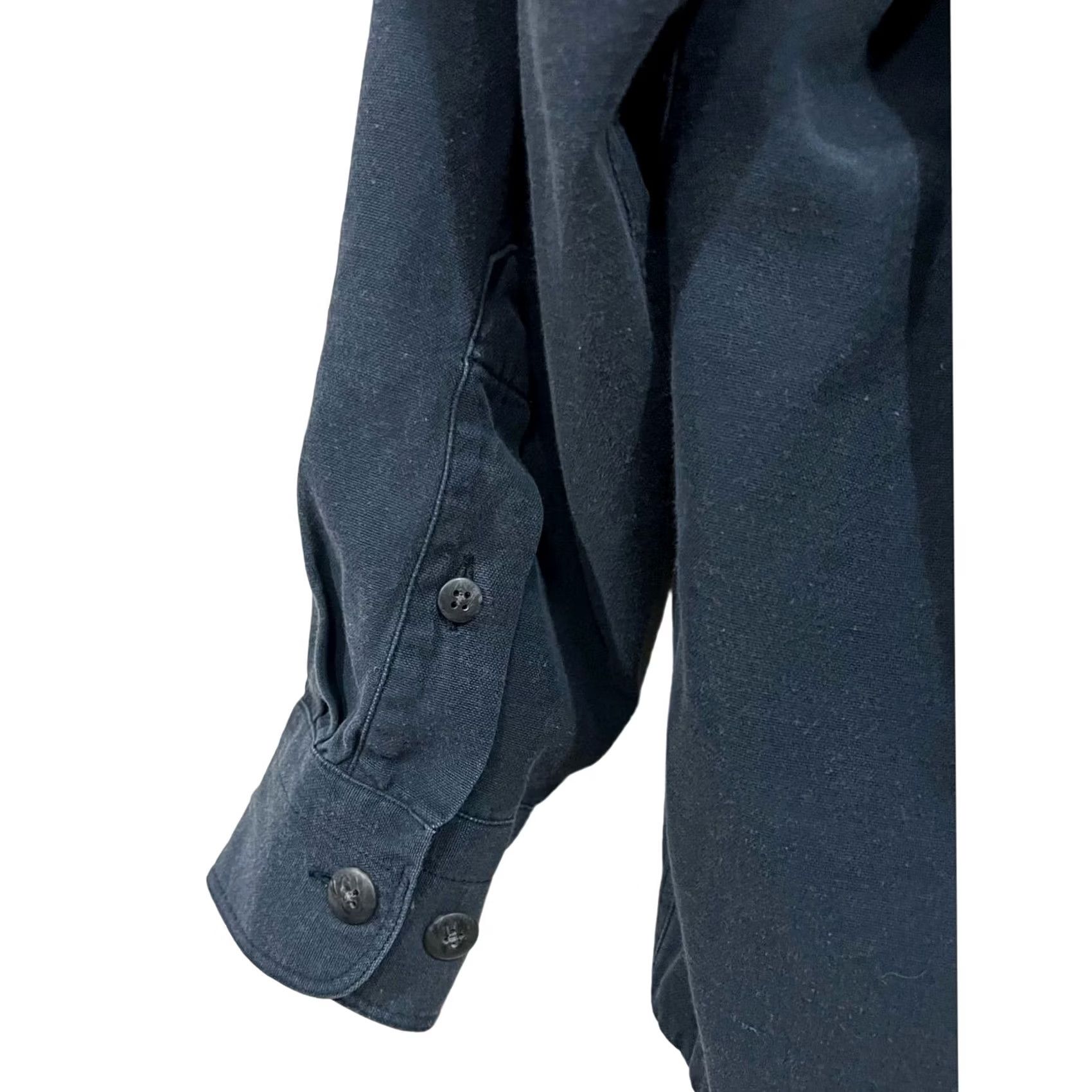 Vintage Options Unlimited Matt Totillo Shirt Button-Up Blue Silk Cotton XL Men’s Size US XL / EU 56 / 4 - 3 Thumbnail