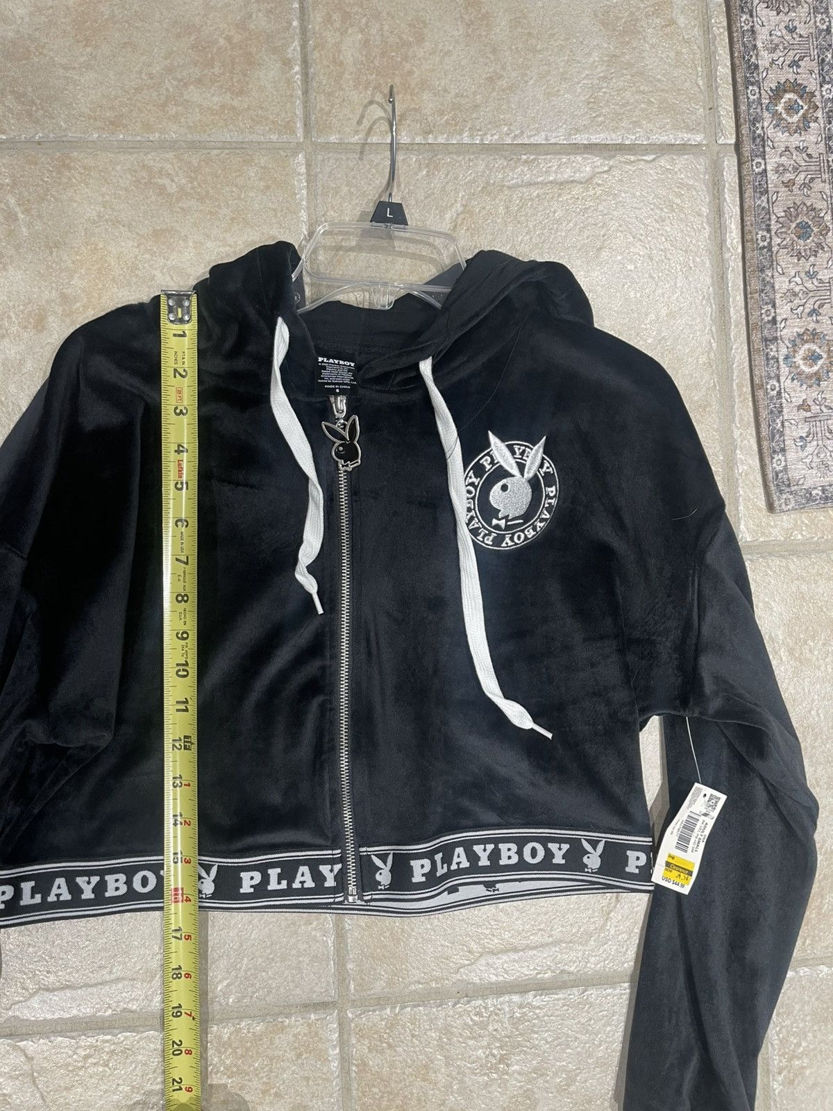Playboy Women’s Suede Playboy Crop Top Full Zip Jacket Size Small Size S / US 4 / IT 40 - 9 Thumbnail