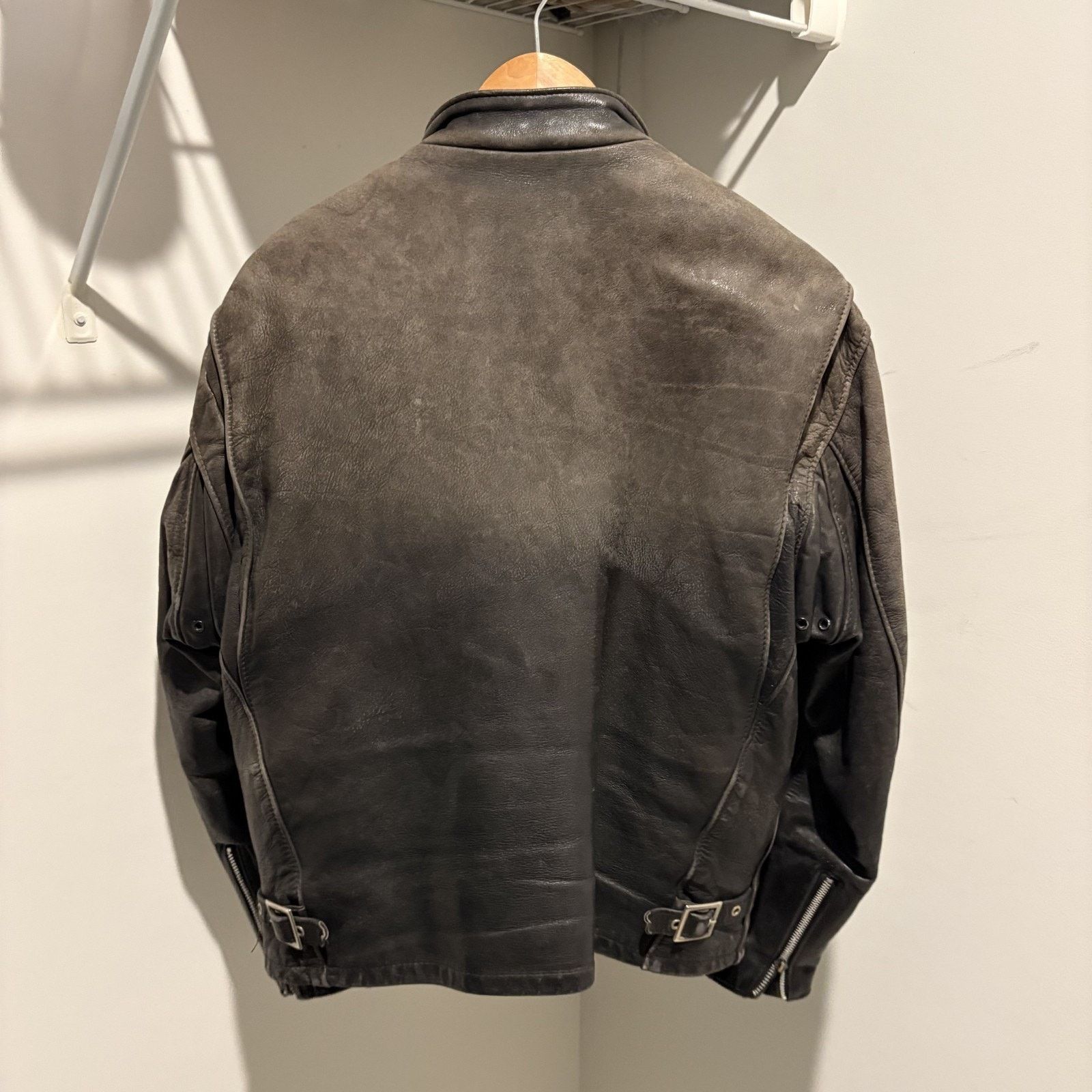 Schott × Vintage Vintage Schott 141 Cowhide Leather Cafe Racer Jacket 42 Size US L / EU 52-54 / 3 - 10 Thumbnail