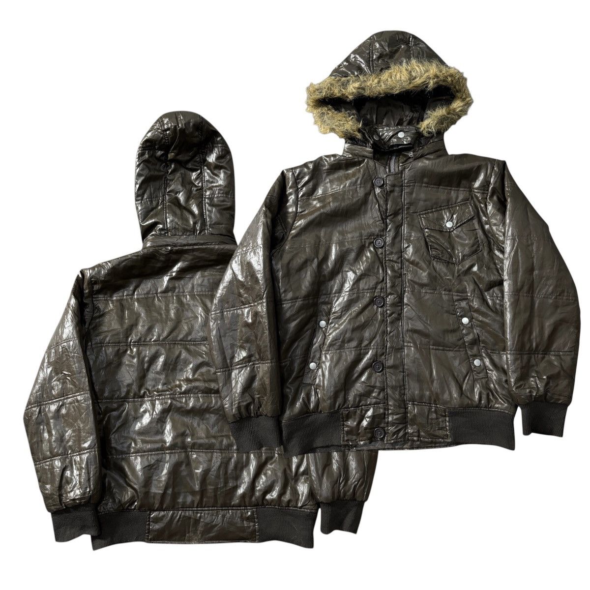 Japanese Brand 🇯🇵Hcm Homme Puffer Fur Jacket🇯🇵 Size US L / EU 52-54 / 3 - 1 Thumbnail