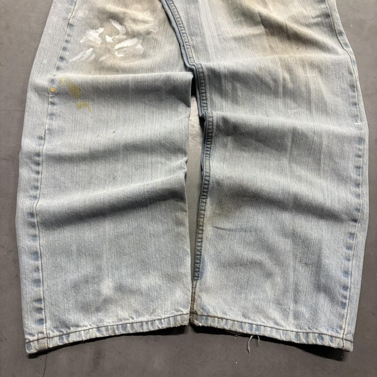 Vintage Crazy Vintage Y2K 2000s Grunge Baggy Wideleg Light Blue Wash Skater Denim Jeans! Size US 36 / EU 52 - 5 Thumbnail