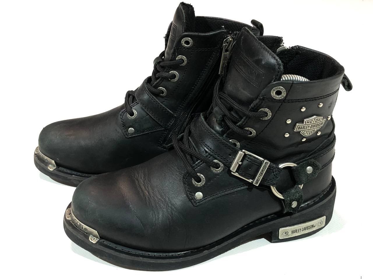 Harley Davidson × Leather Harley Davidson Moto Leather Shoes Racing Biker Size US 6 / EU 39 - 3 Thumbnail