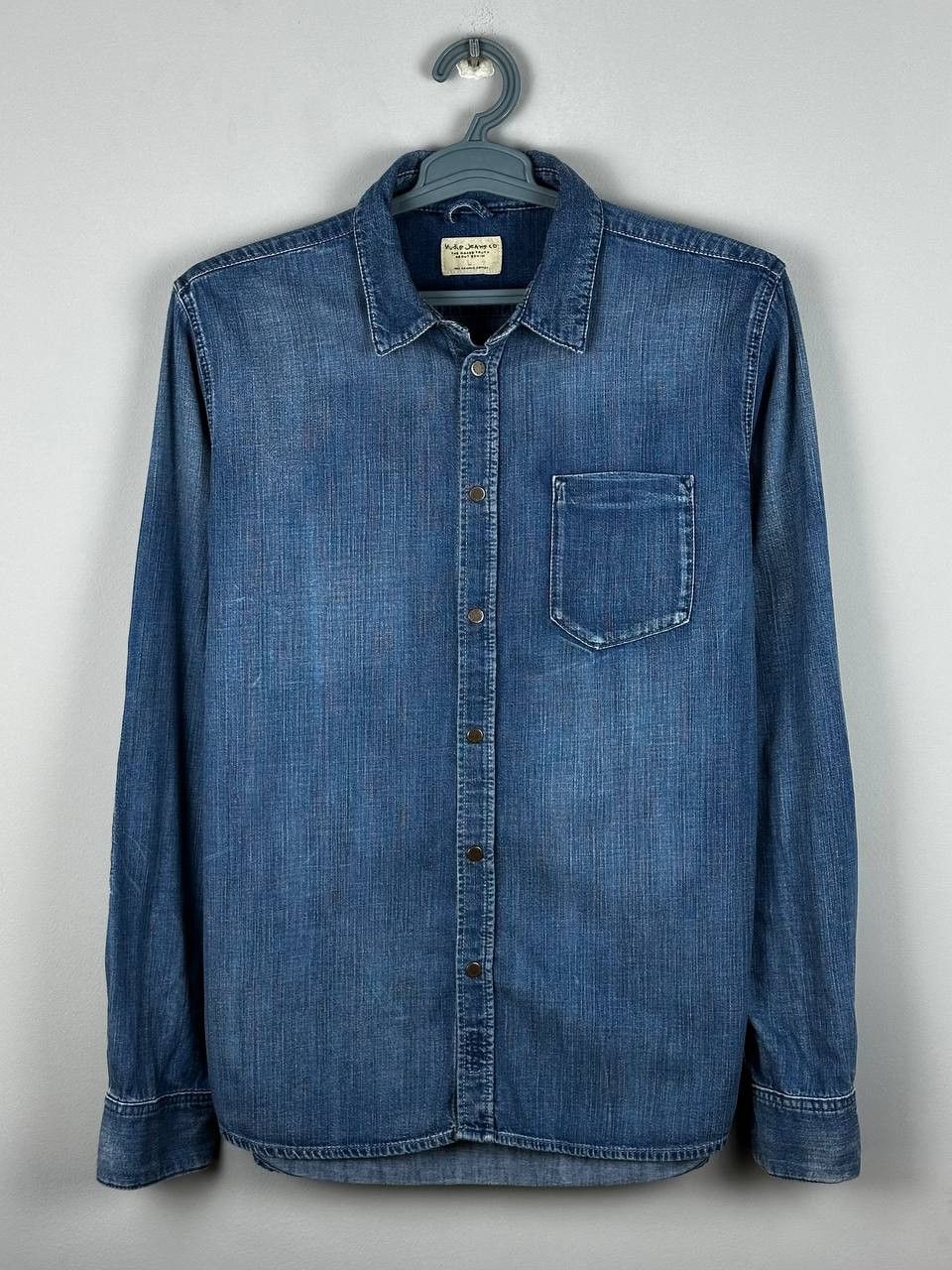 Nudie Jeans Nudie Casual Denim Cotton Luxury Long Sleeve Shirt Size US L / EU 52-54 / 3 - 1 Thumbnail