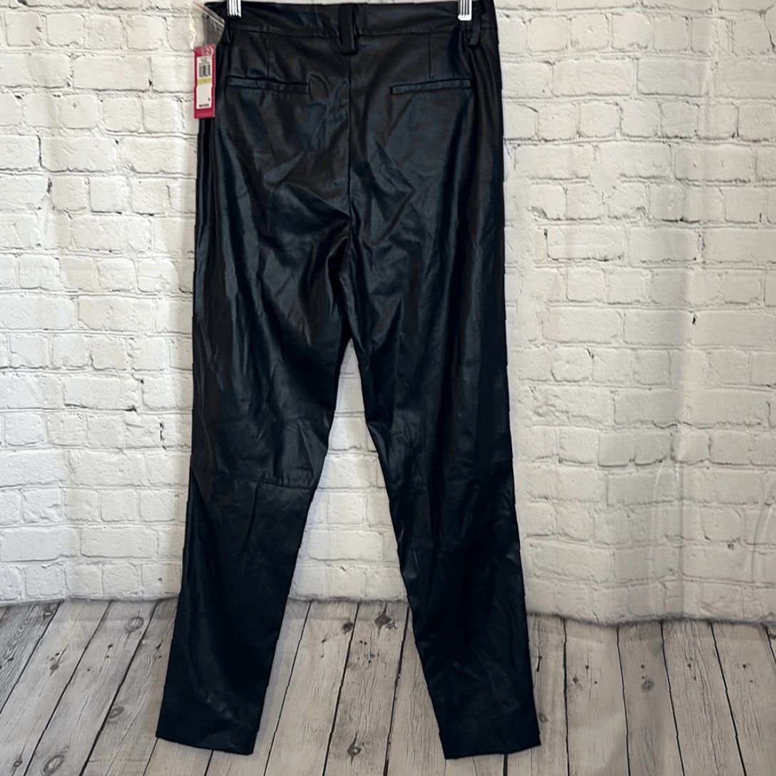 Vince Camuto Vince Camuto Womens Black Faux Leather Pants size 4 NEW Size 27" / US 4 / IT 40 - 5 Thumbnail