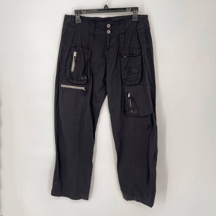 Johnny Was Pete & Greta by Johnny Was Wide Leg Cargo Pants NEW 4 Black ...