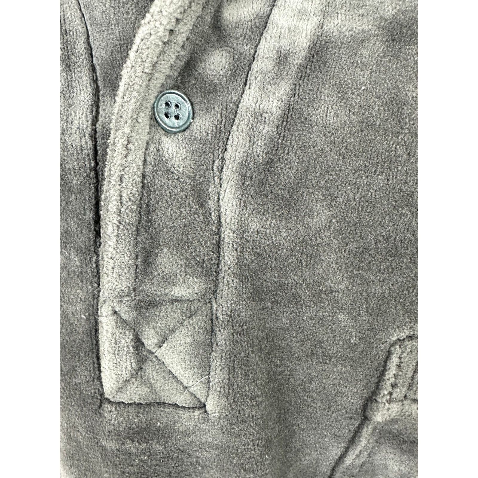 Vintage VINTAGE Montgomery Ward Sweatshirt 80s Velour Mens L Gray Collared Pockets Midweight Retro 80s Mens Size US L / EU 52-54 / 3 - 4 Thumbnail