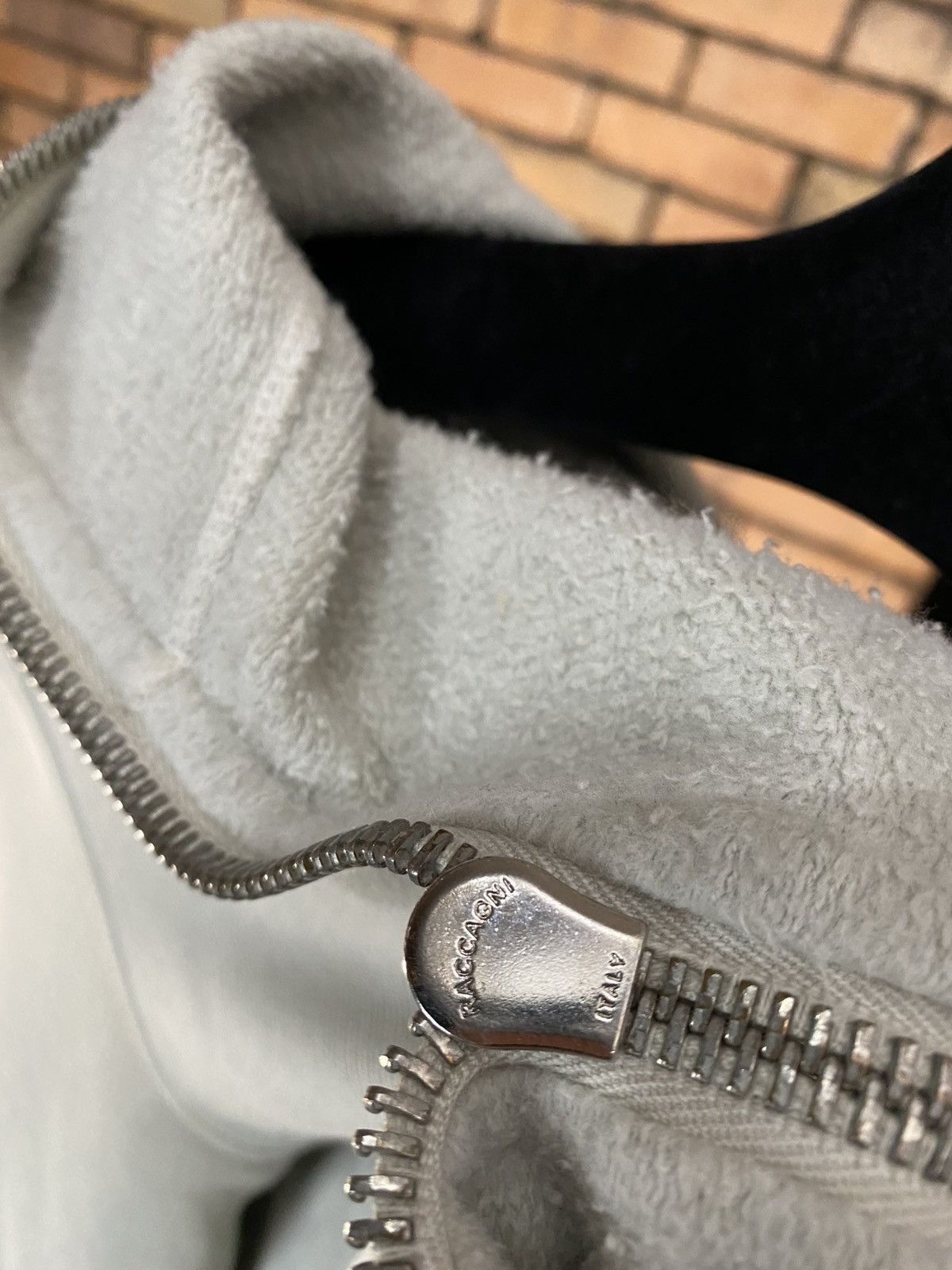 Rick Owens Drkshdw $739 GIMP HOODIE PEARL WHITE FULL ZIP CHALK HOODIE SWEATER Size US L / EU 52-54 / 3 - 8 Thumbnail