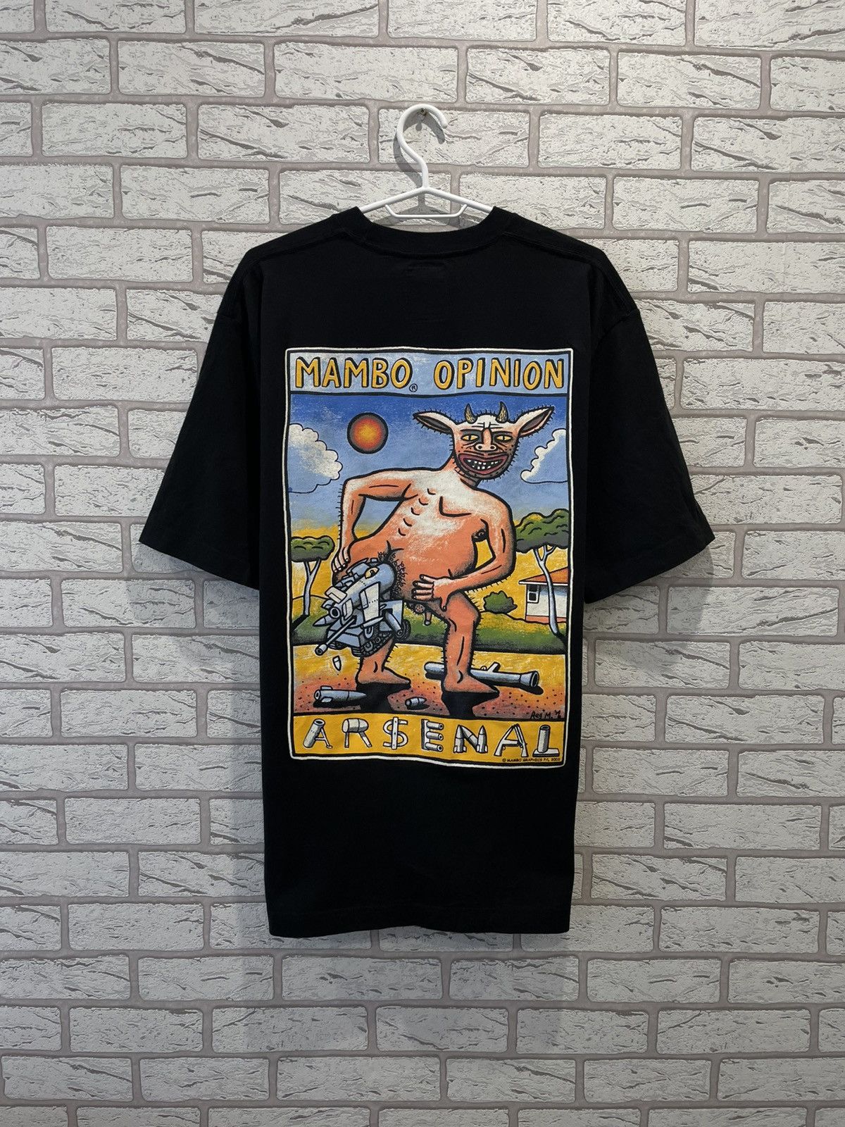 Mambo × Vintage RARE Vintage Mambo Opinion Arsenal 2003 Big Logo T shirt Tee Size US L / EU 52-54 / 3 - 1 Thumbnail