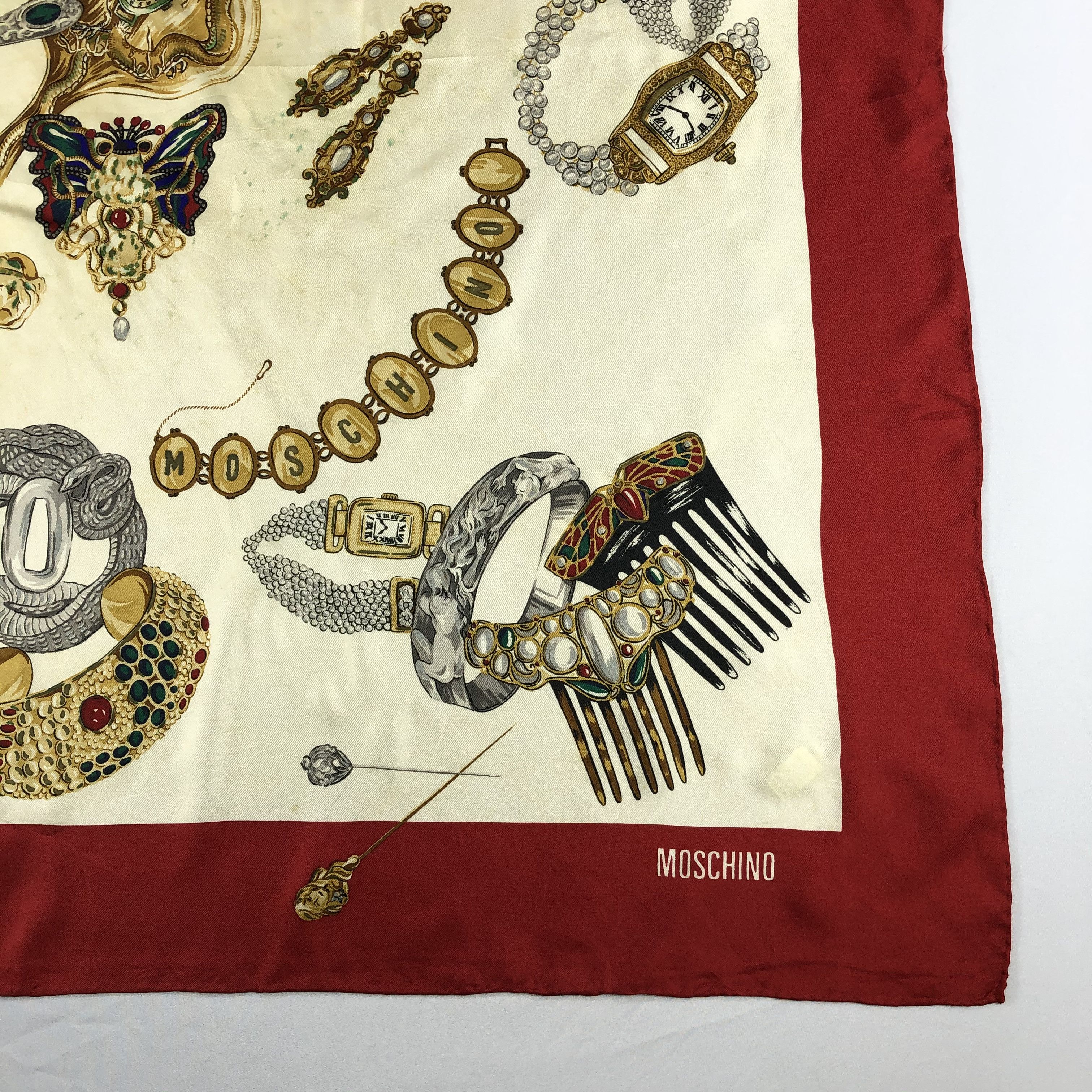 Vintage Vintage Moschino Silk Scarf Size ONE SIZE - 4 Thumbnail
