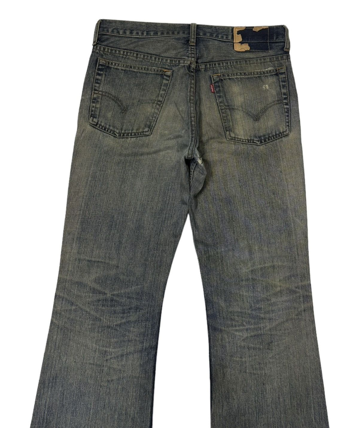 If Six Was Nine × Levi's 🔥VTG LEVIS 517 FLARE RUSTY DISTRESSED DENIM FLARED JEANS Size US 32 / EU 48 - 4 Thumbnail