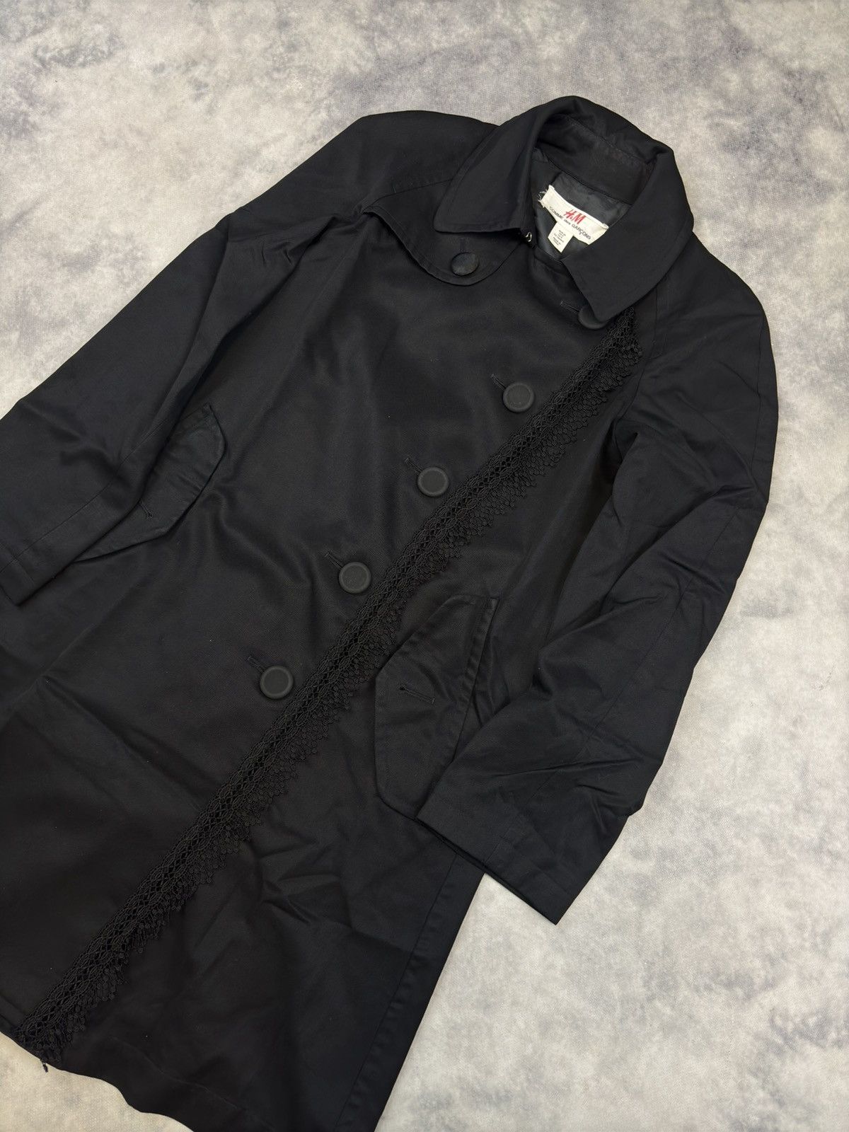 Comme des Garcons × Japanese Brand × Vintage HM x CDG Comme des Garcons Coat Black Avant Garde Japanese Size S / US 4 / IT 40 - 2 Thumbnail