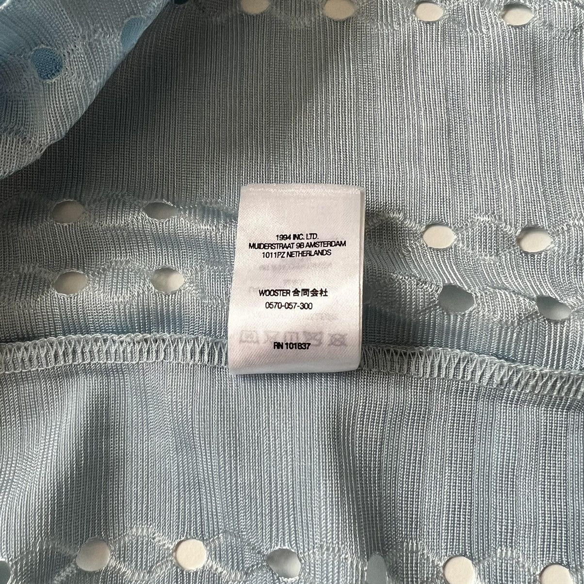 Supreme Supreme Perforated Stripe Warm Up Top Jersey Light Blue L Size US L / EU 52-54 / 3 - 6 Thumbnail