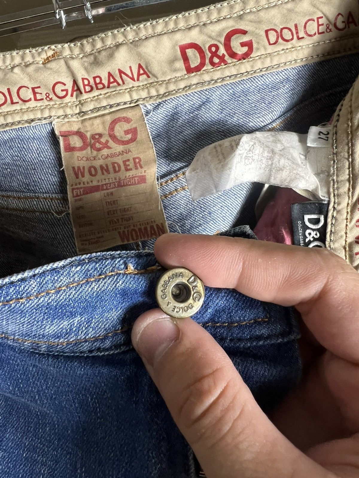 Dolce & Gabbana Vintage Dolce & Gabbana Wonder Very Tight Jeans Avantgarde Size 27" / US 4 / IT 40 - 14 Thumbnail