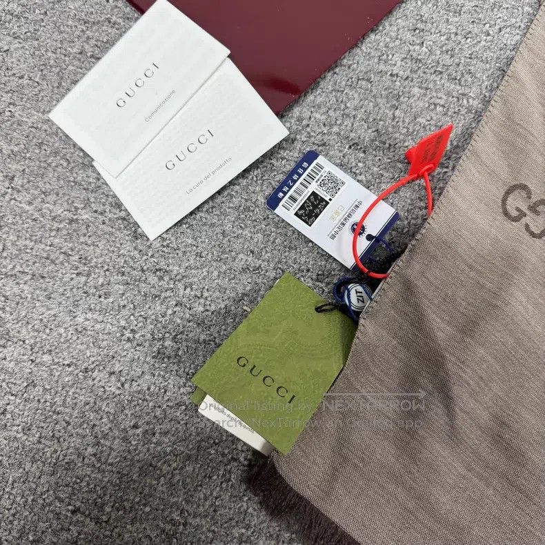 Gucci Gucci Full-print Logo scarf Size ONE SIZE - 2 Thumbnail
