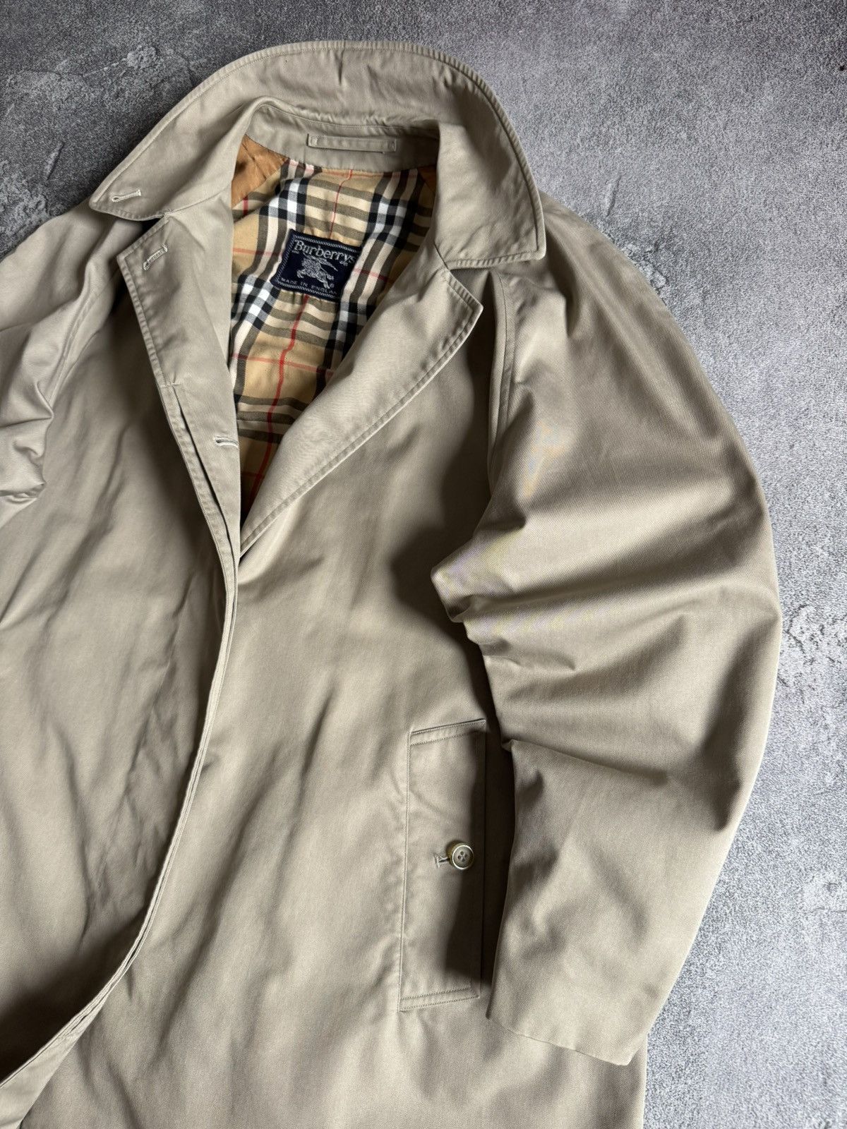 Burberry × Burberry Prorsum × Vintage Burberry 14Long burberrys beige trench coat light jacket 90s Size XL / US 12-14 / IT 48-50 - 5 Thumbnail