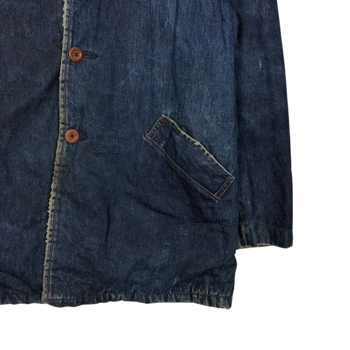 Japanese Brand 🔥VINTAGE CHORE DENIM JACKET BLANKET BIG X ANK ISSEY MIYAKE Size US L / EU 52-54 / 3 - 7 Thumbnail