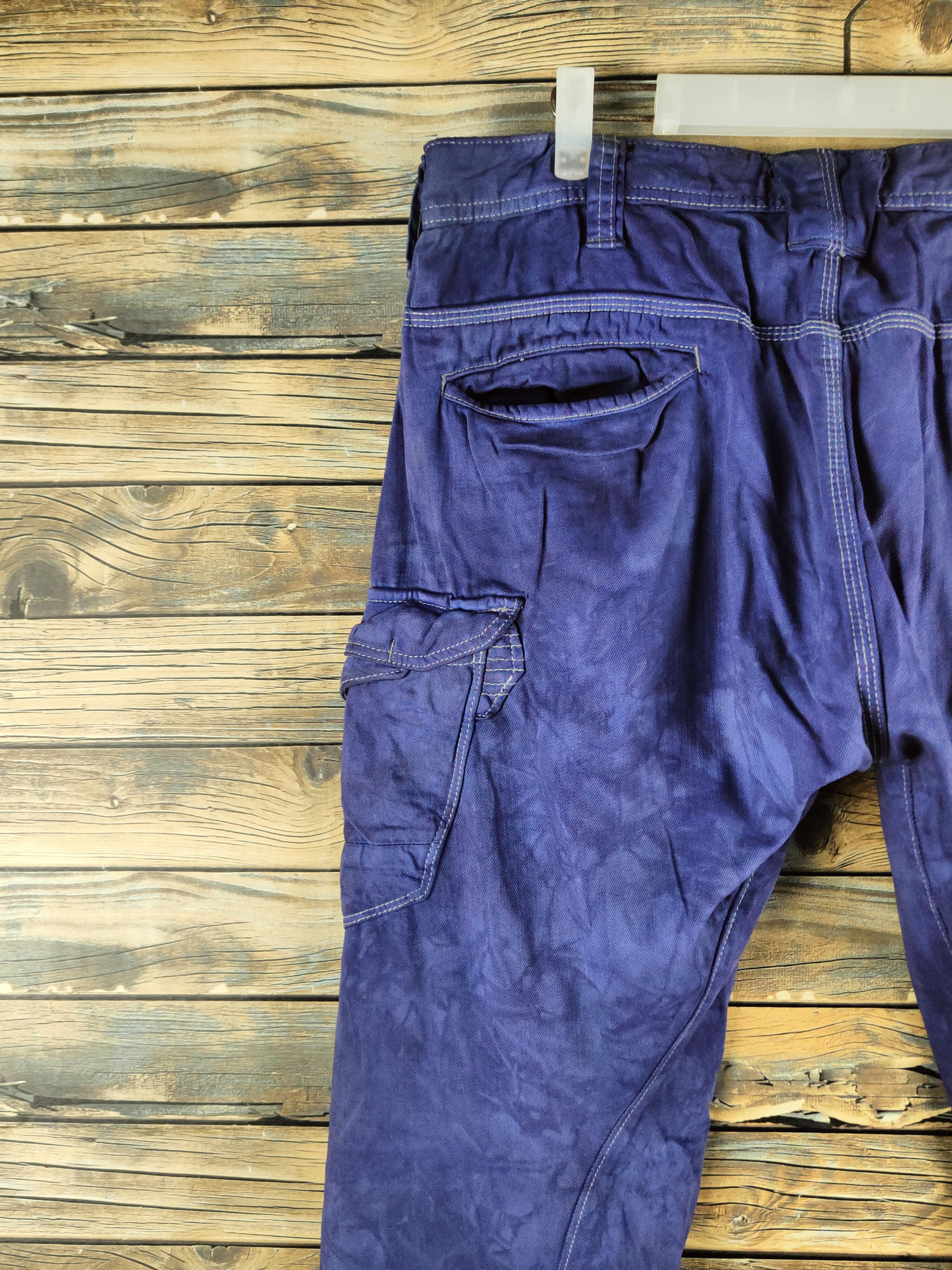 Japanese Brand DL Evenriver Purple Multipocket Cargo Pants #46-624 Size US 34 / EU 50 - 9 Thumbnail
