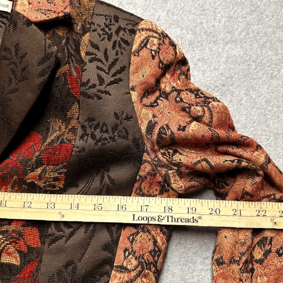 Coldwater Creek Coldwater Creek Blazer Jacket Womens Size 4 Brown Tapestry Multi Texture Paneled Autumn Basic Jacket Mens? Size S / US 4 / IT 40 - 5 Thumbnail