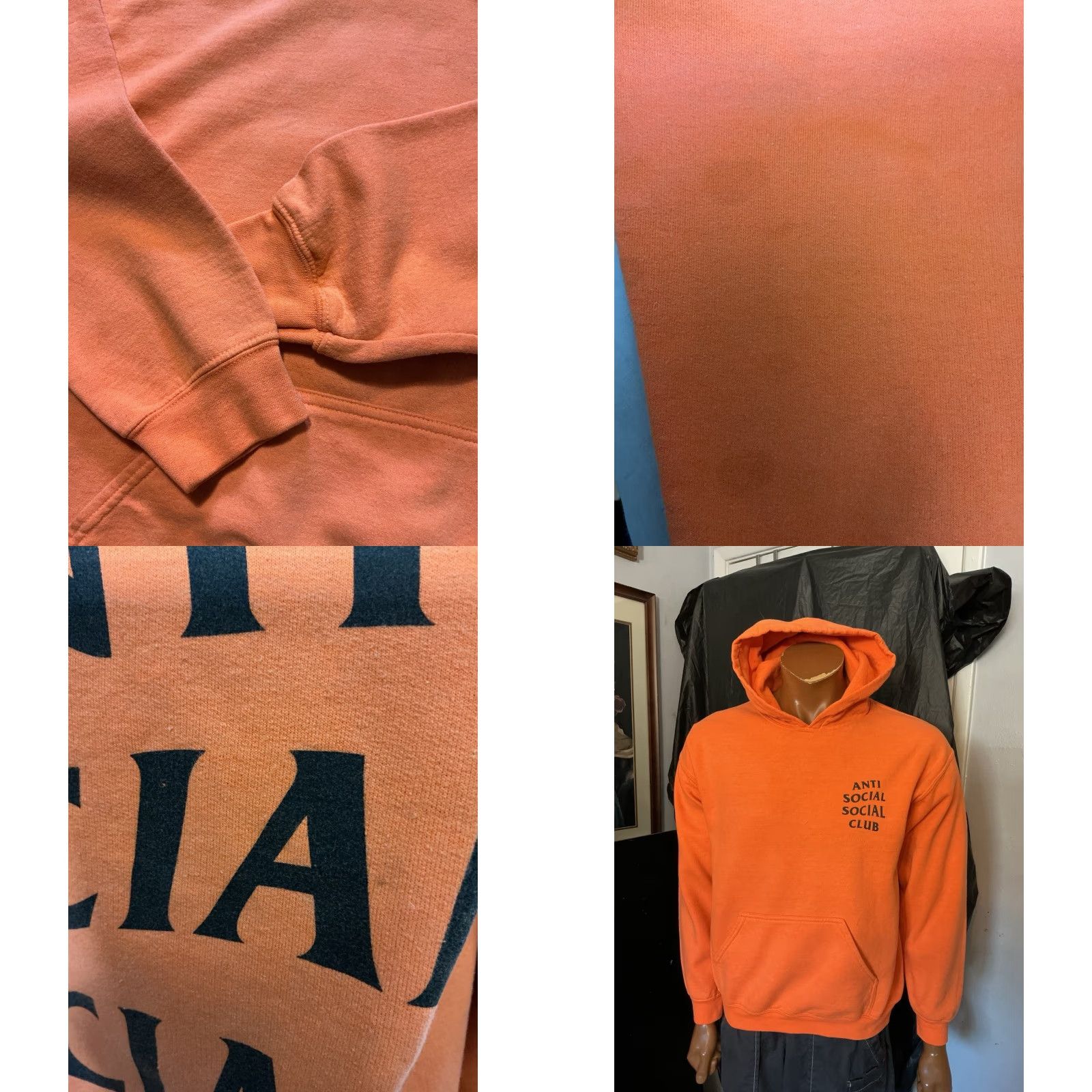 Anti Social Social Club **ANTI SOCIAL SOCIAL CLUB MEN'S ORANGE MEDIUM HOODIE** User: New title: **ANTI SOCIAL SOCIAL CLUB MEN'S ORANGE FLEECE HOODIE MEDIUM** Size US M / EU 48-50 / 2 - 8 Thumbnail