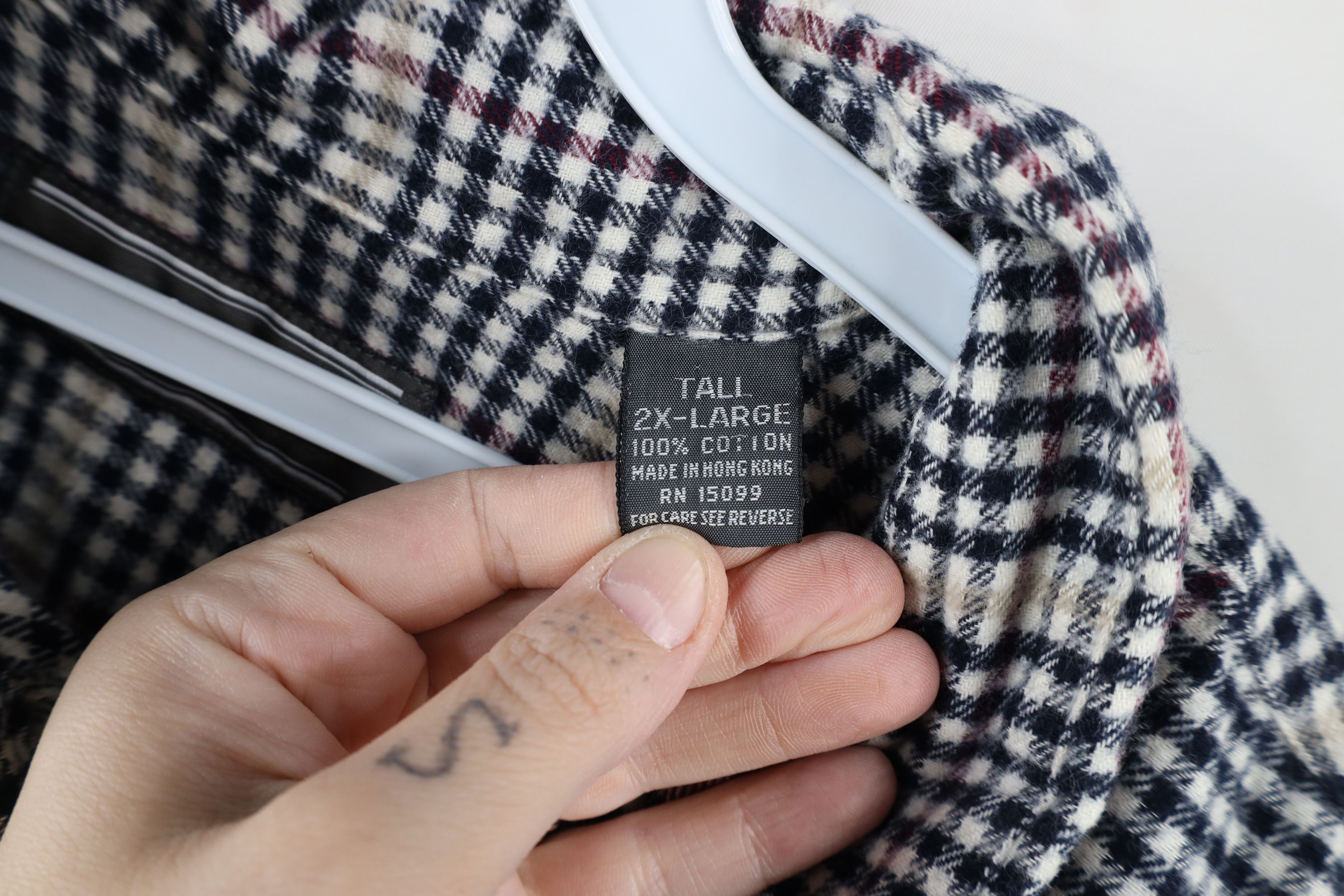 Vintage Vintage 90s Streetwear Collared Button Down Shirt Plaid Size US XXL / EU 58 / 5 - 6 Thumbnail