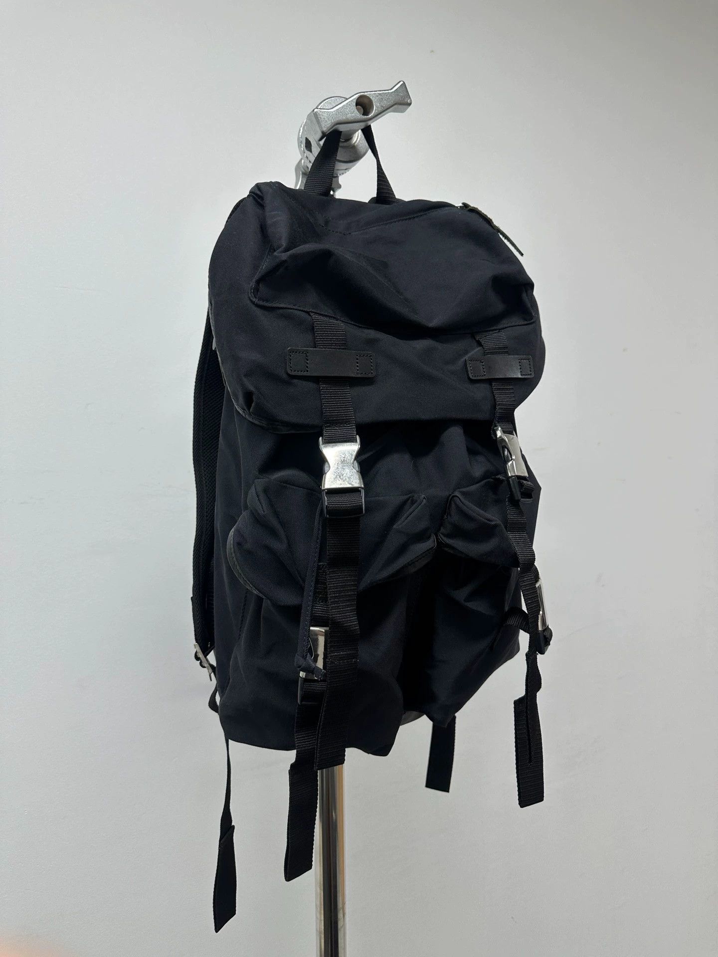 Yohji Yamamoto Yohji Yamamoto Pour Homme nylon leather panel backpack Size ONE SIZE - 3 Thumbnail