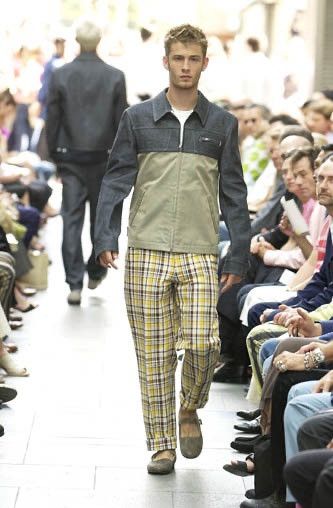 Comme des Garcons Homme Plus Comme des Garçons Homme Plus SS02 Runway Denim Khaki Jacket Size US M / EU 48-50 / 2 - 3 Thumbnail