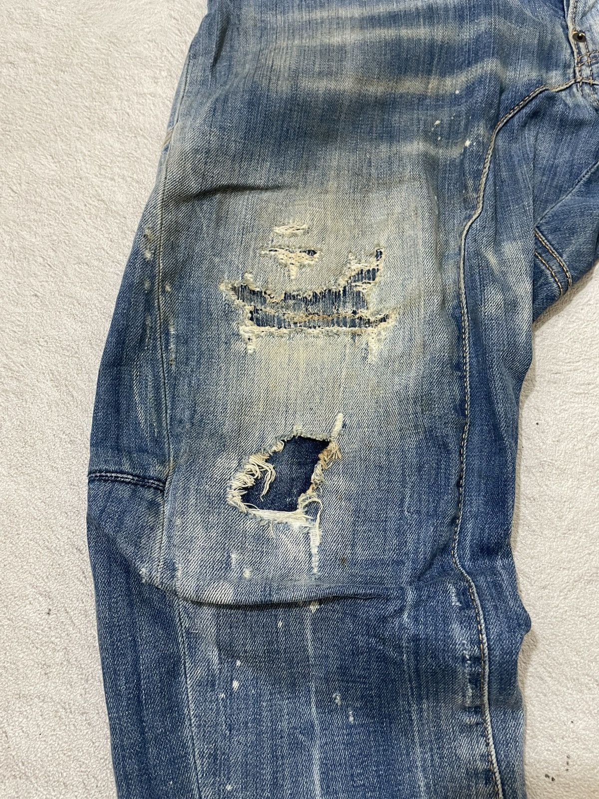 Dsquared2 00s Dsquared Distressed Denim Heavy Fade Destroyed Y2K japan Size US 36 / EU 52 - 3 Thumbnail